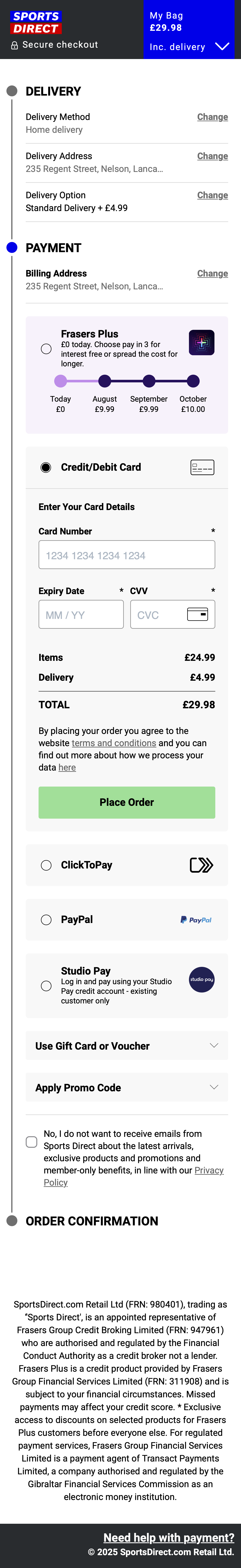 Mobile screenshot of Sports Direct