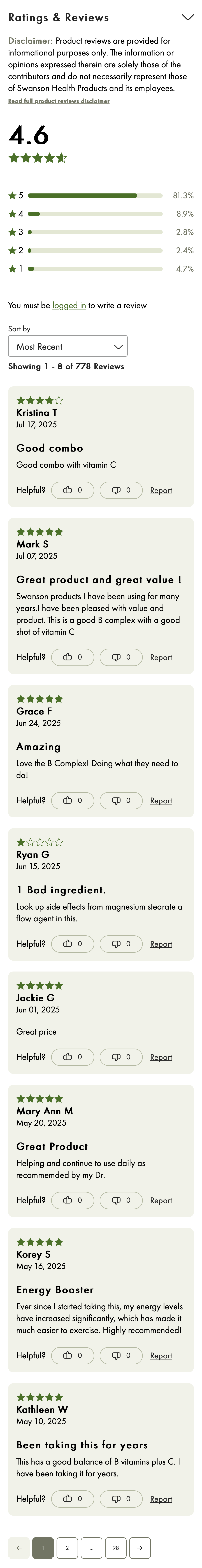 Mobile screenshot of Swanson Vitamins