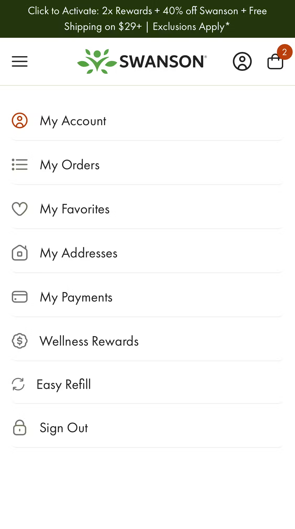 Mobile screenshot of Swanson Vitamins