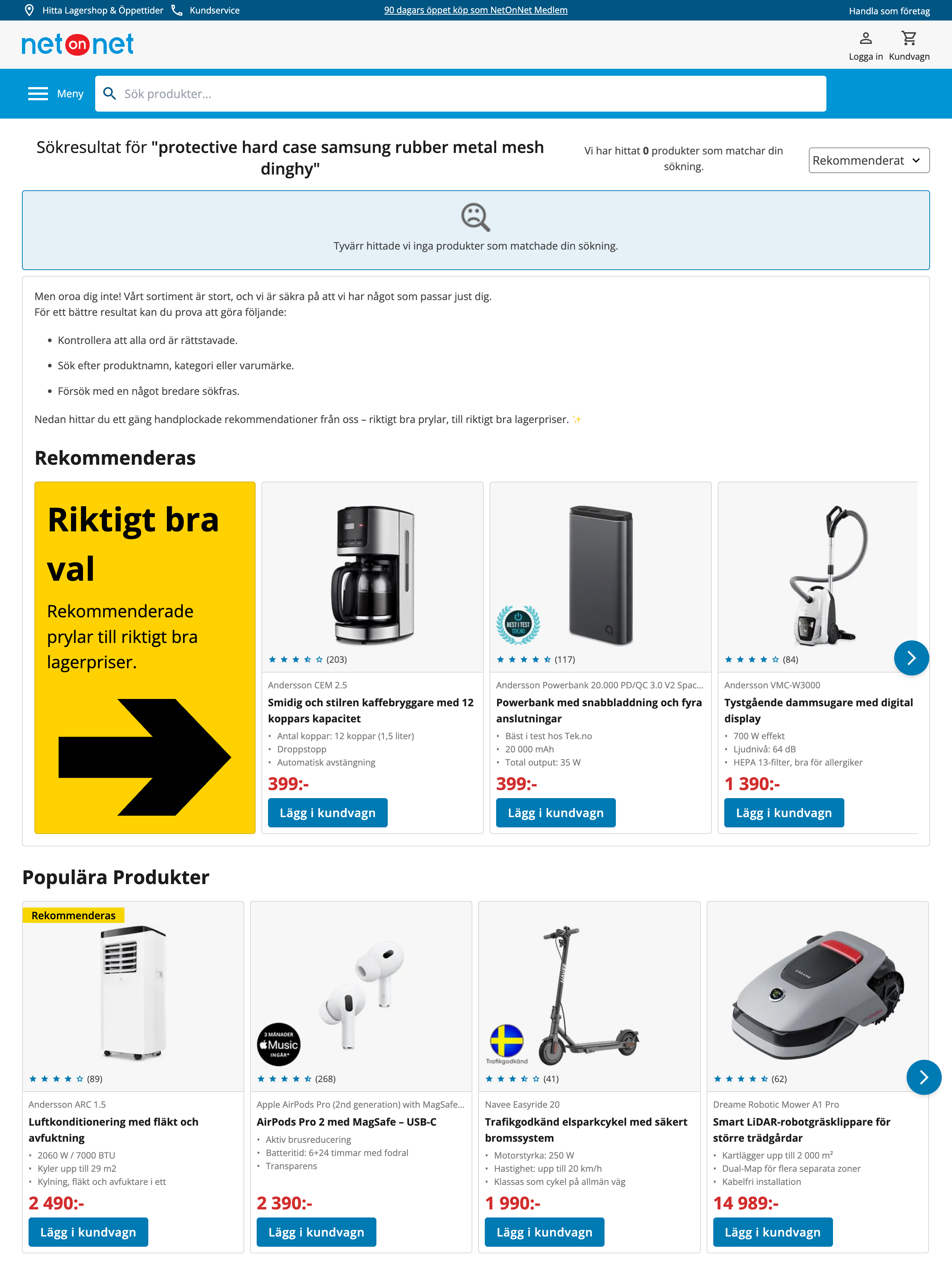 Desktop screenshot of Netonnet