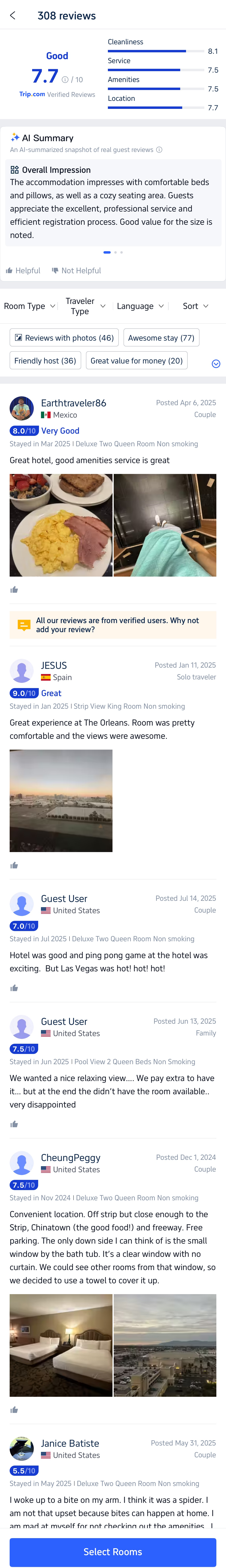 Mobile screenshot of Trip.com