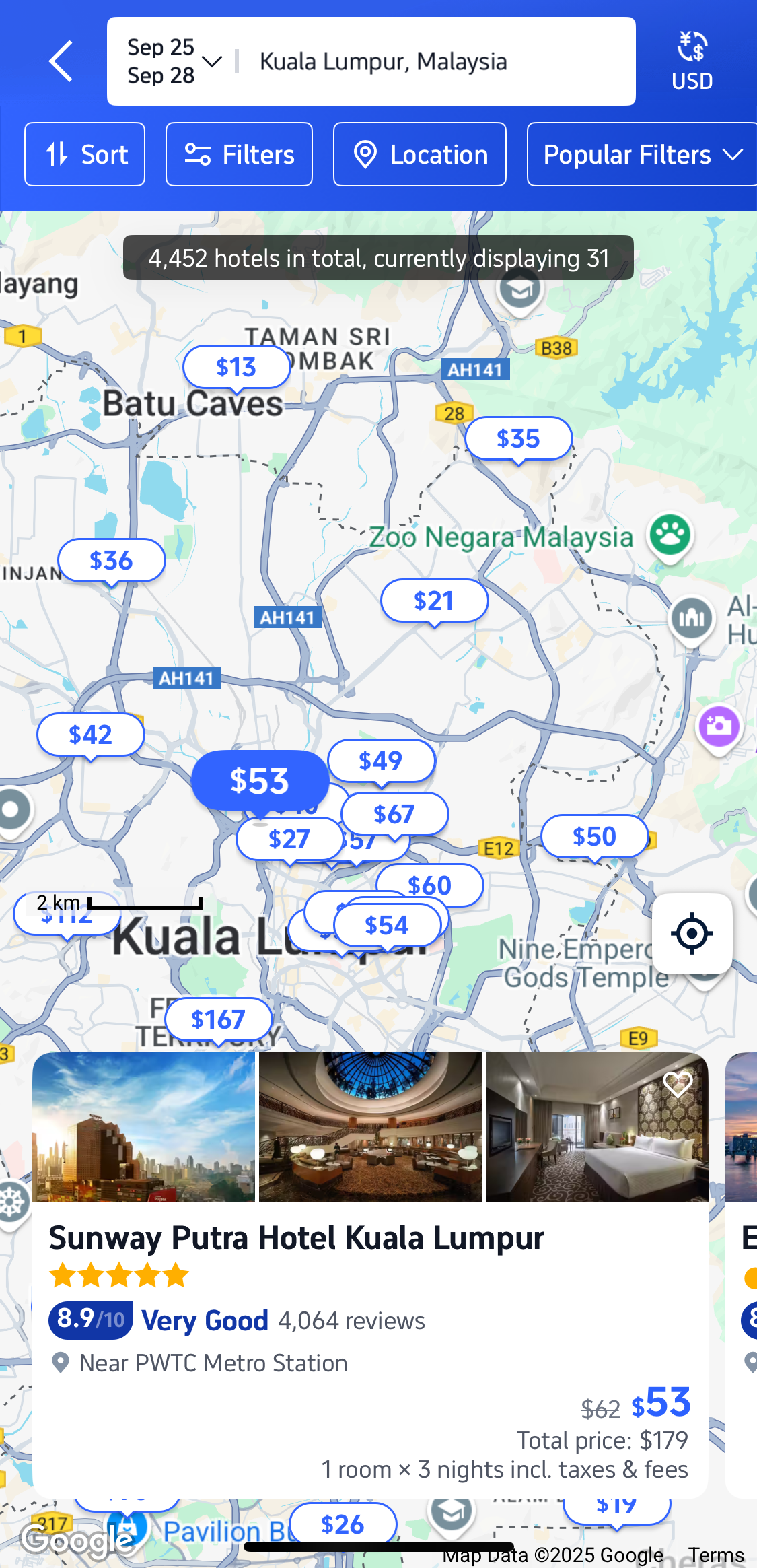 Mobile screenshot of Trip.com