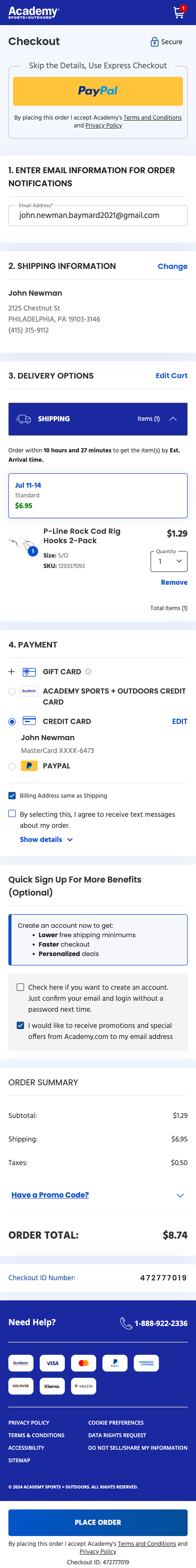 Mobile screenshot of Academy