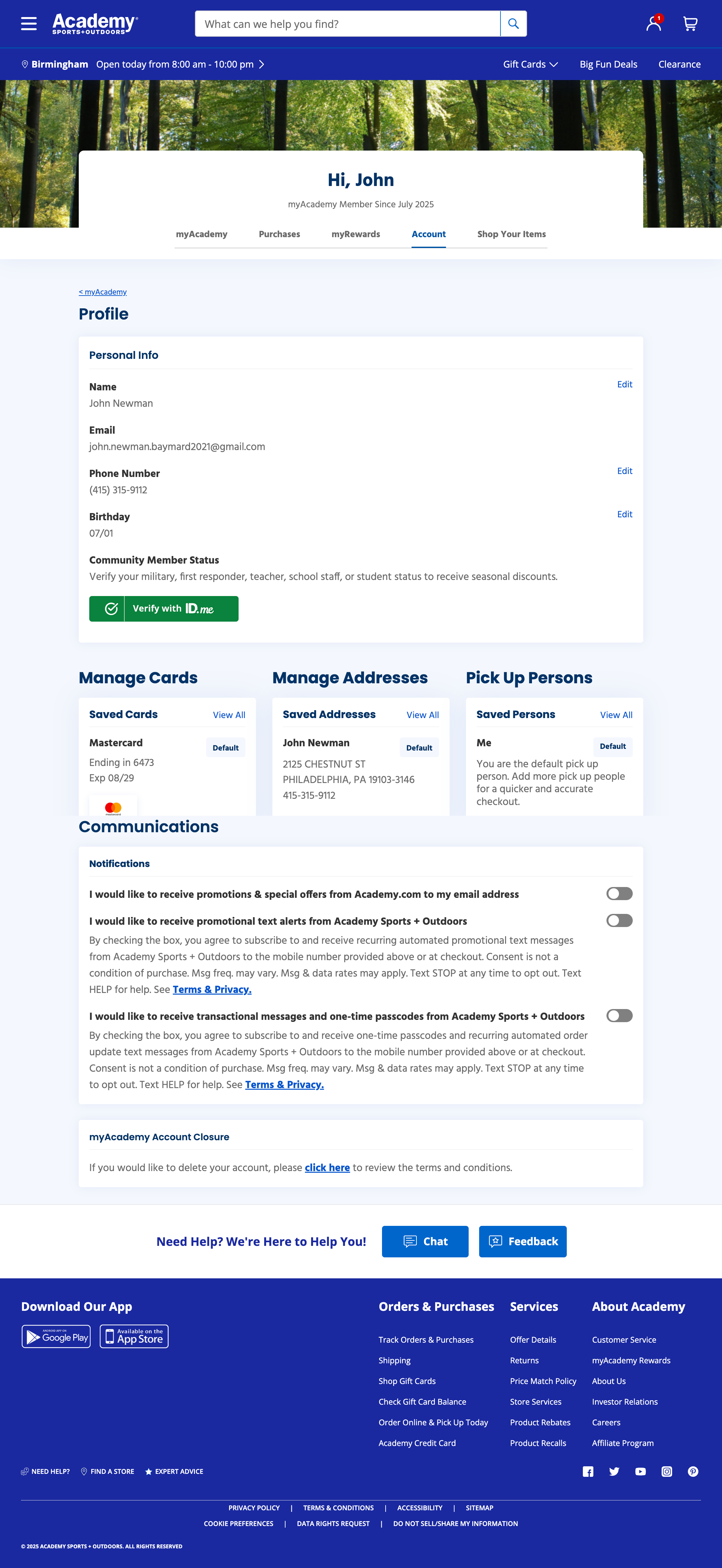 Desktop screenshot of Academy