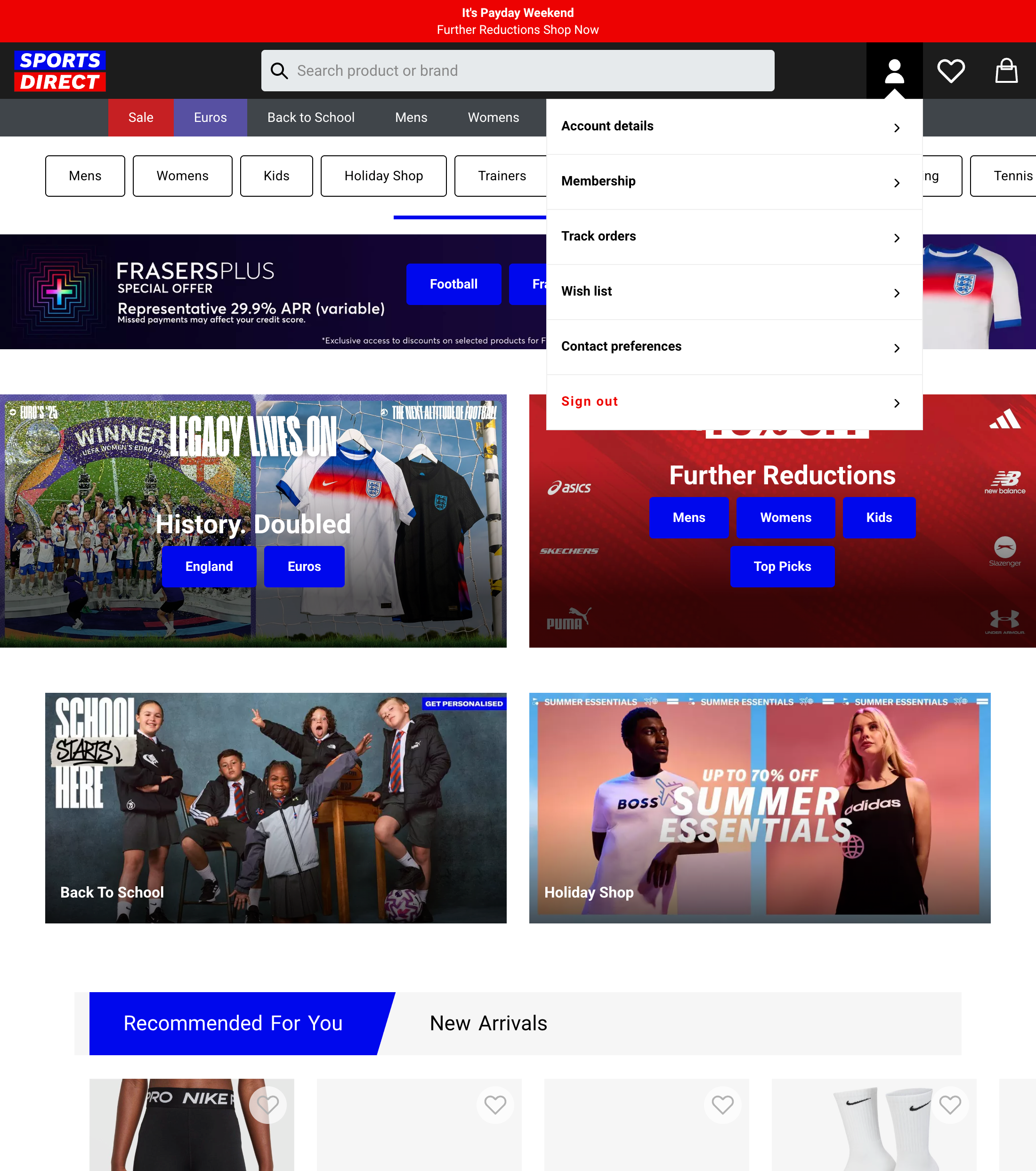 Desktop screenshot of Sports Direct