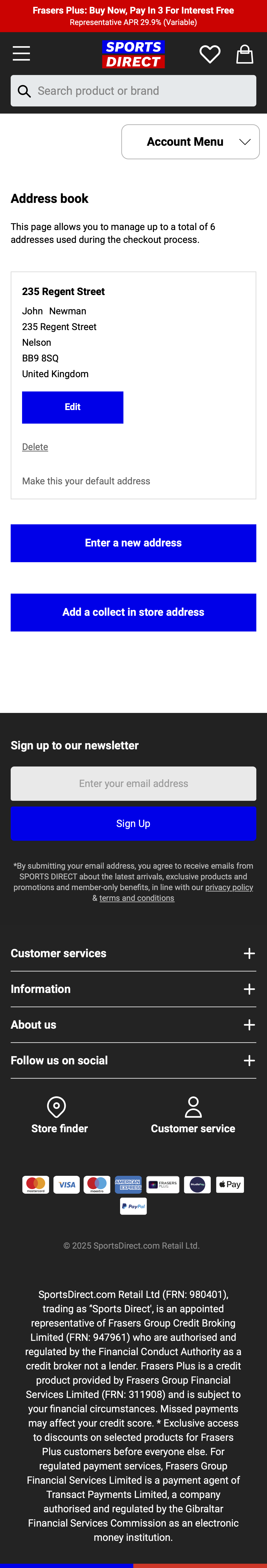Mobile screenshot of Sports Direct
