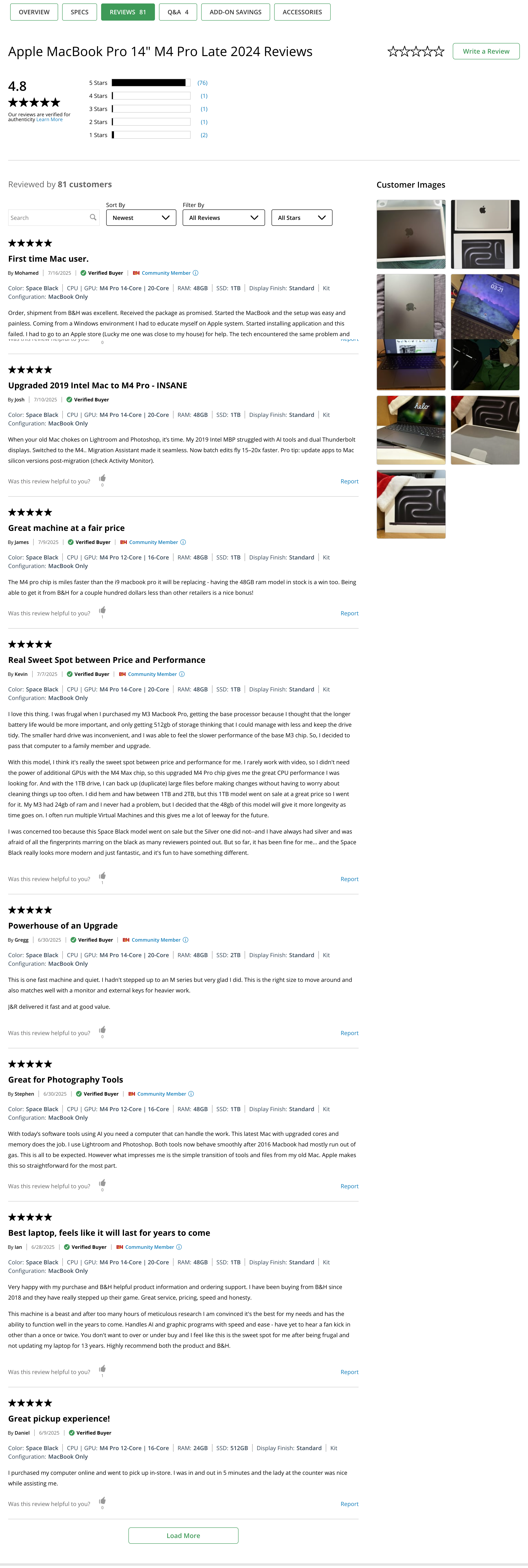 Desktop screenshot of B&H Photo