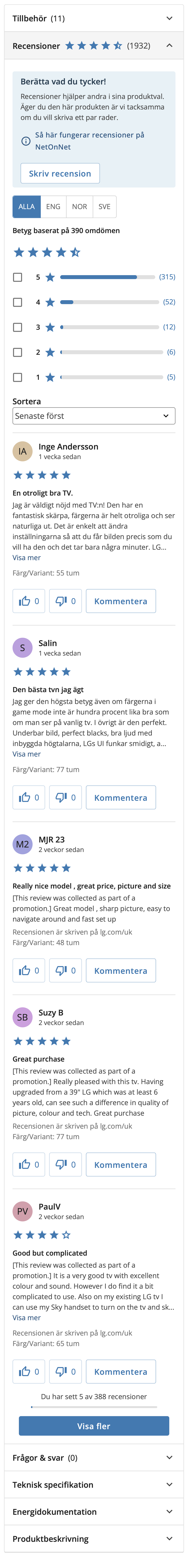 Mobile screenshot of Netonnet