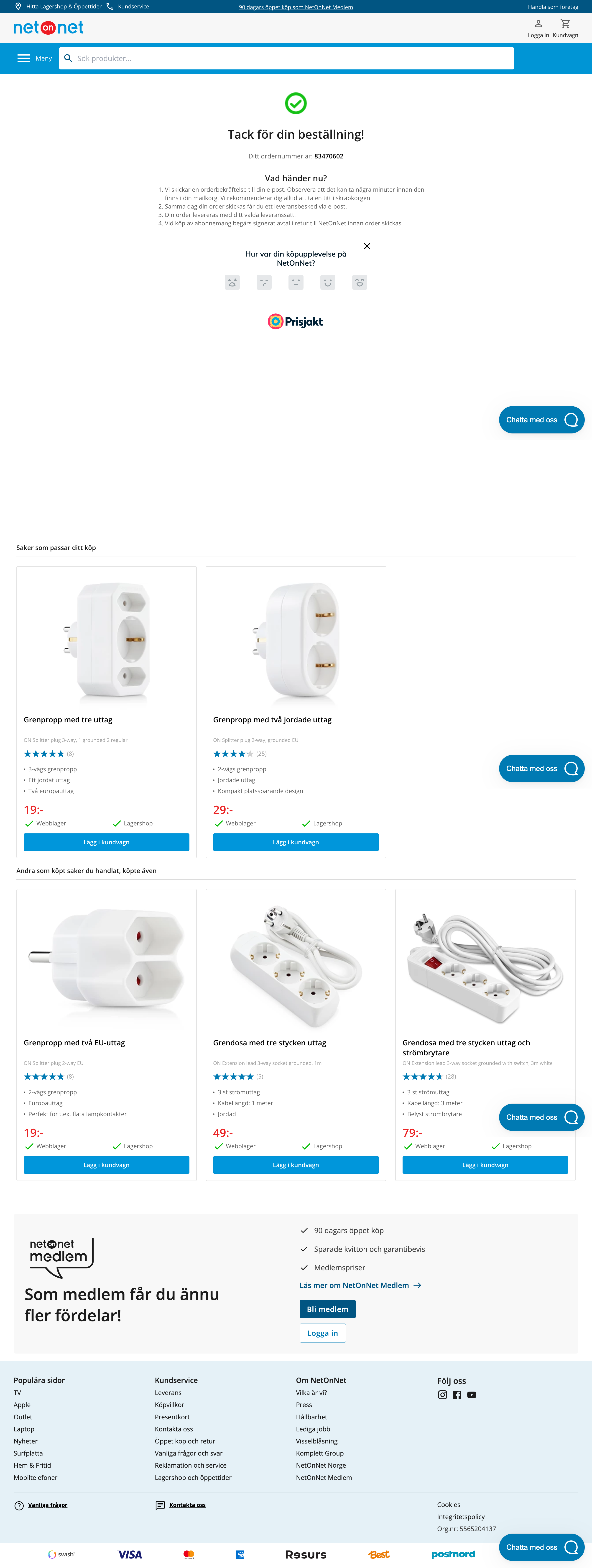 Desktop screenshot of Netonnet