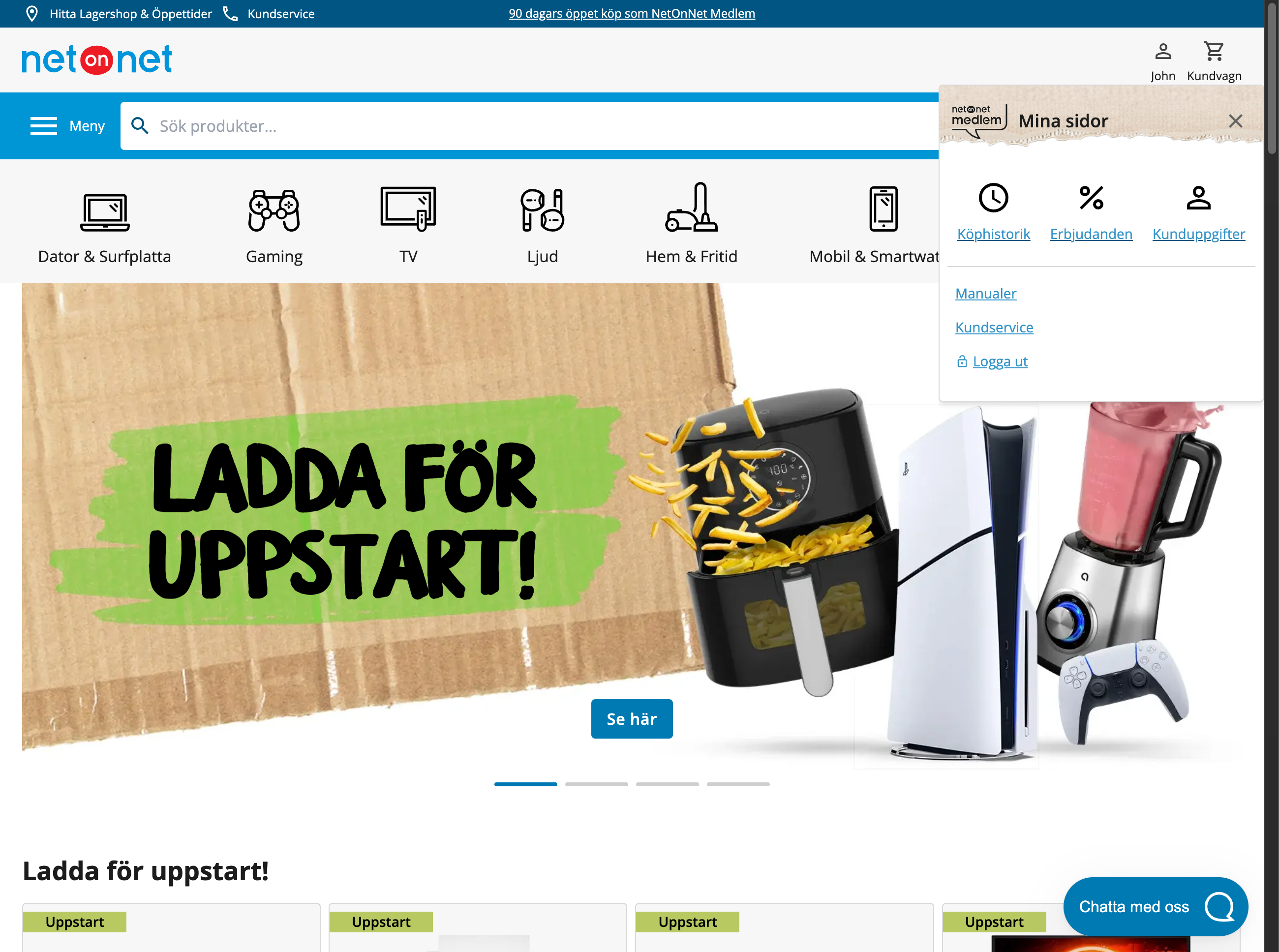 Desktop screenshot of Netonnet