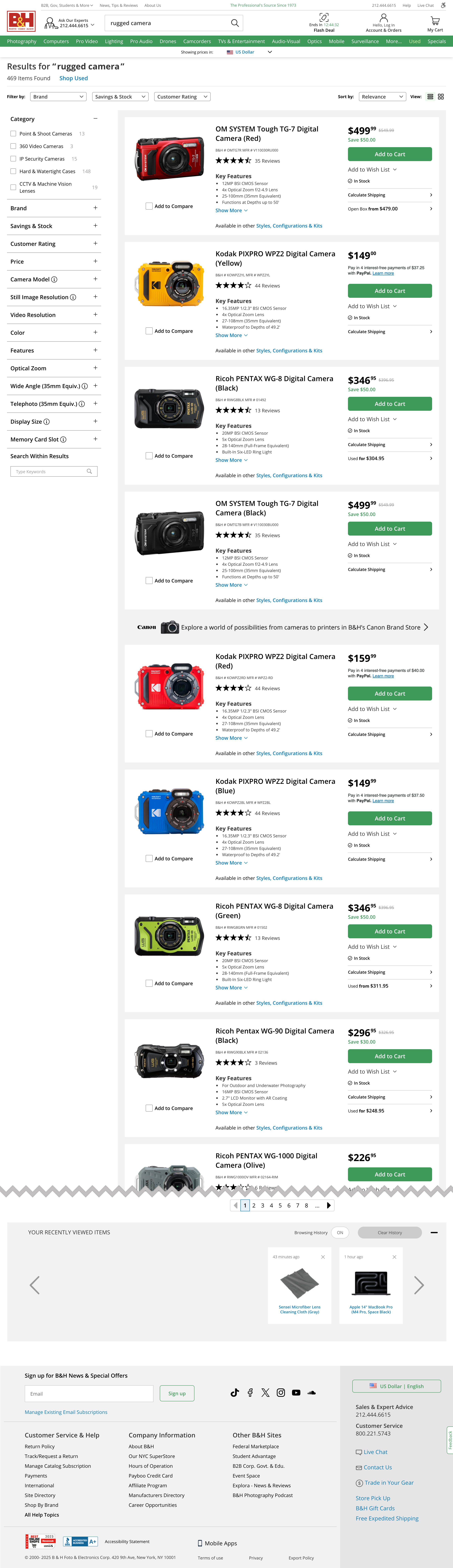 Desktop screenshot of B&H Photo