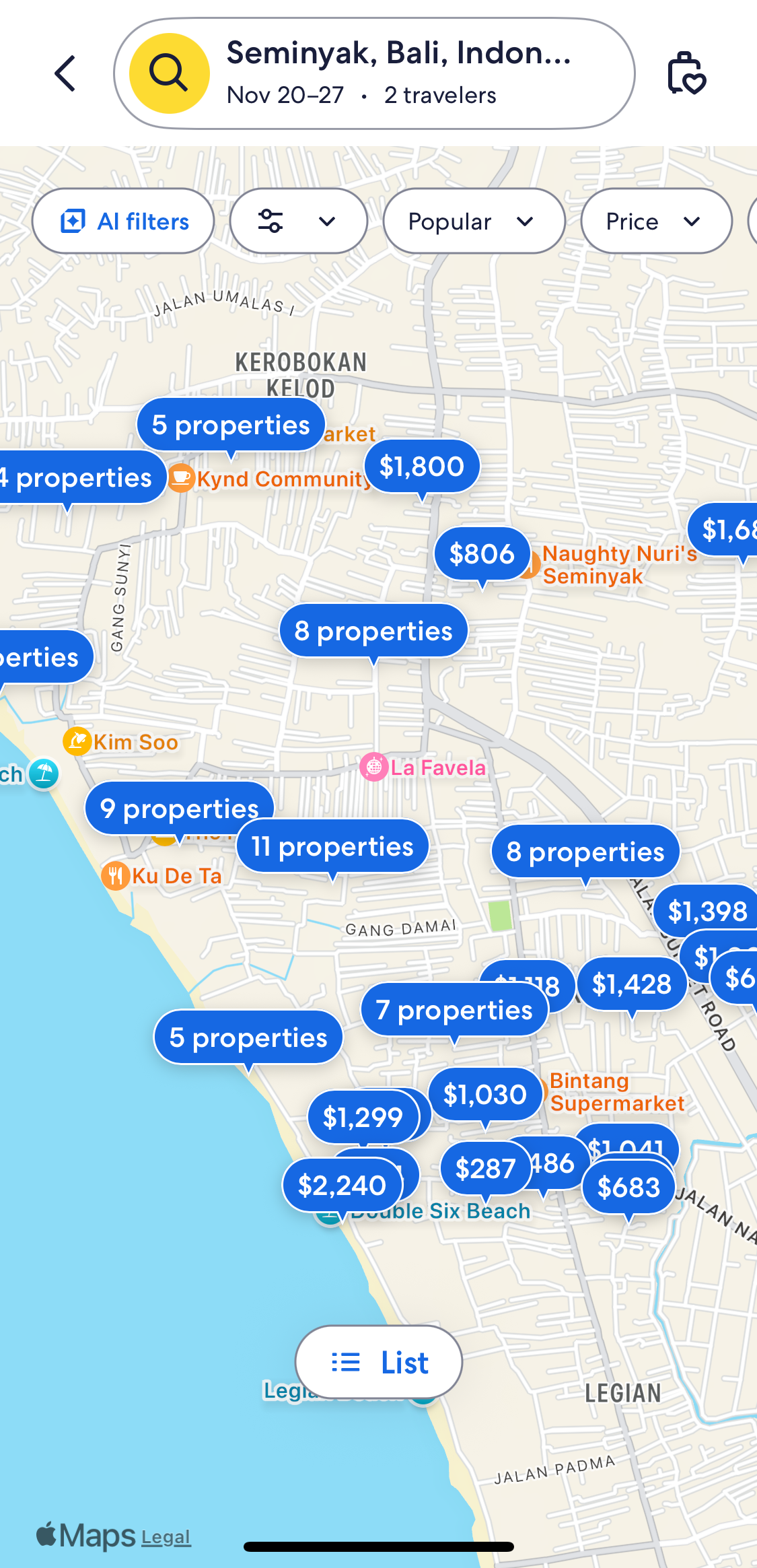 Mobile screenshot of Expedia