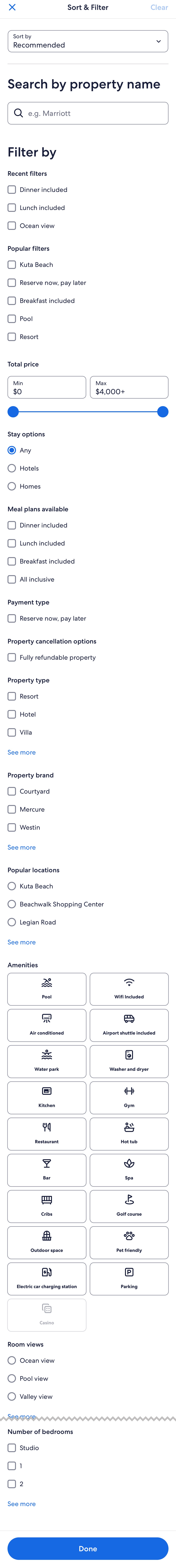 Mobile screenshot of Expedia