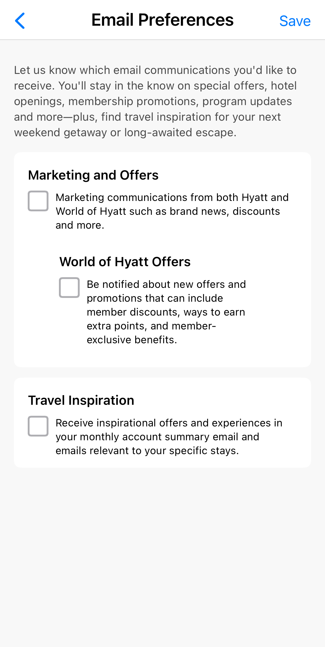 Mobile screenshot of Hyatt