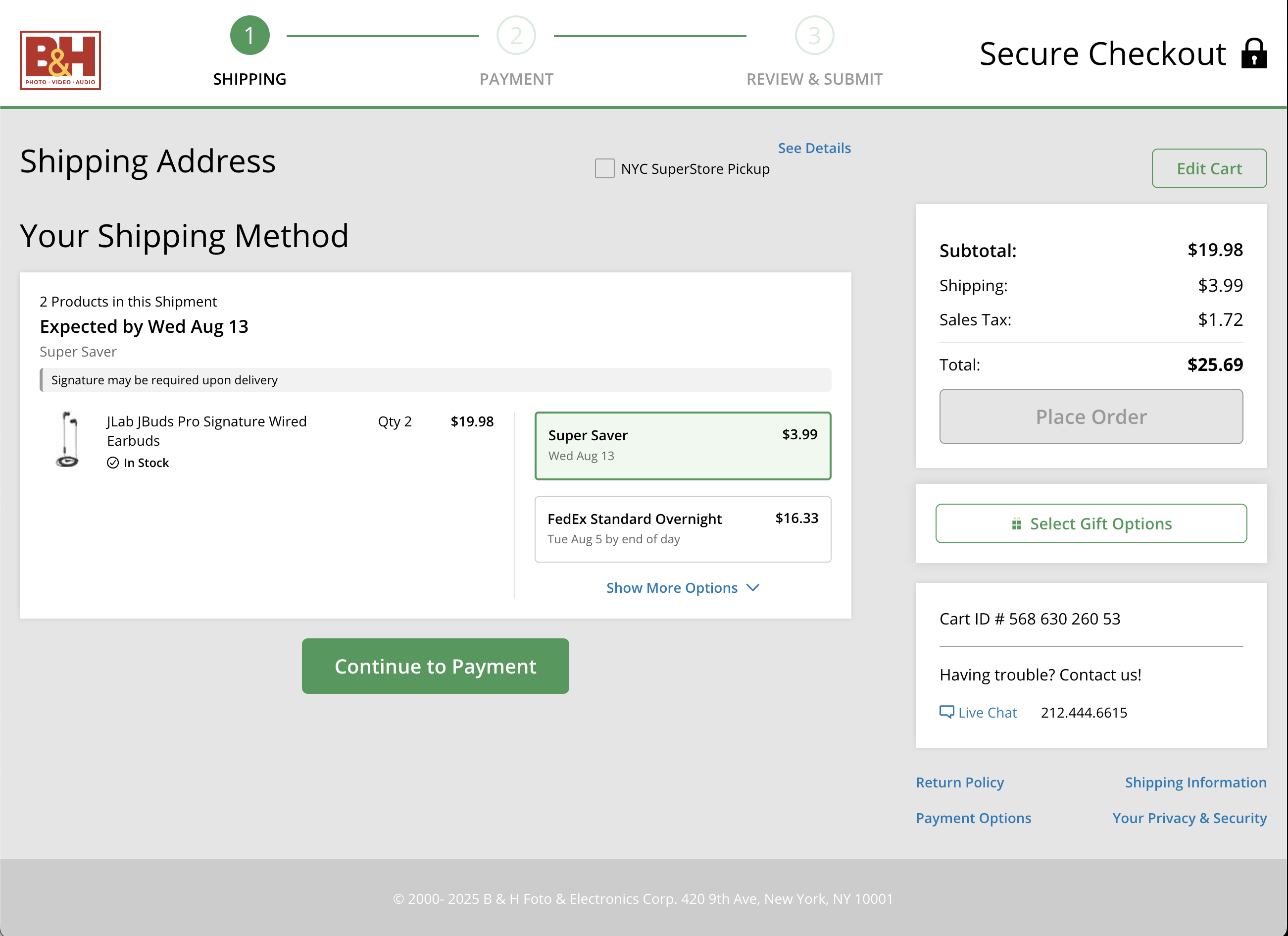 Desktop screenshot of B&H Photo