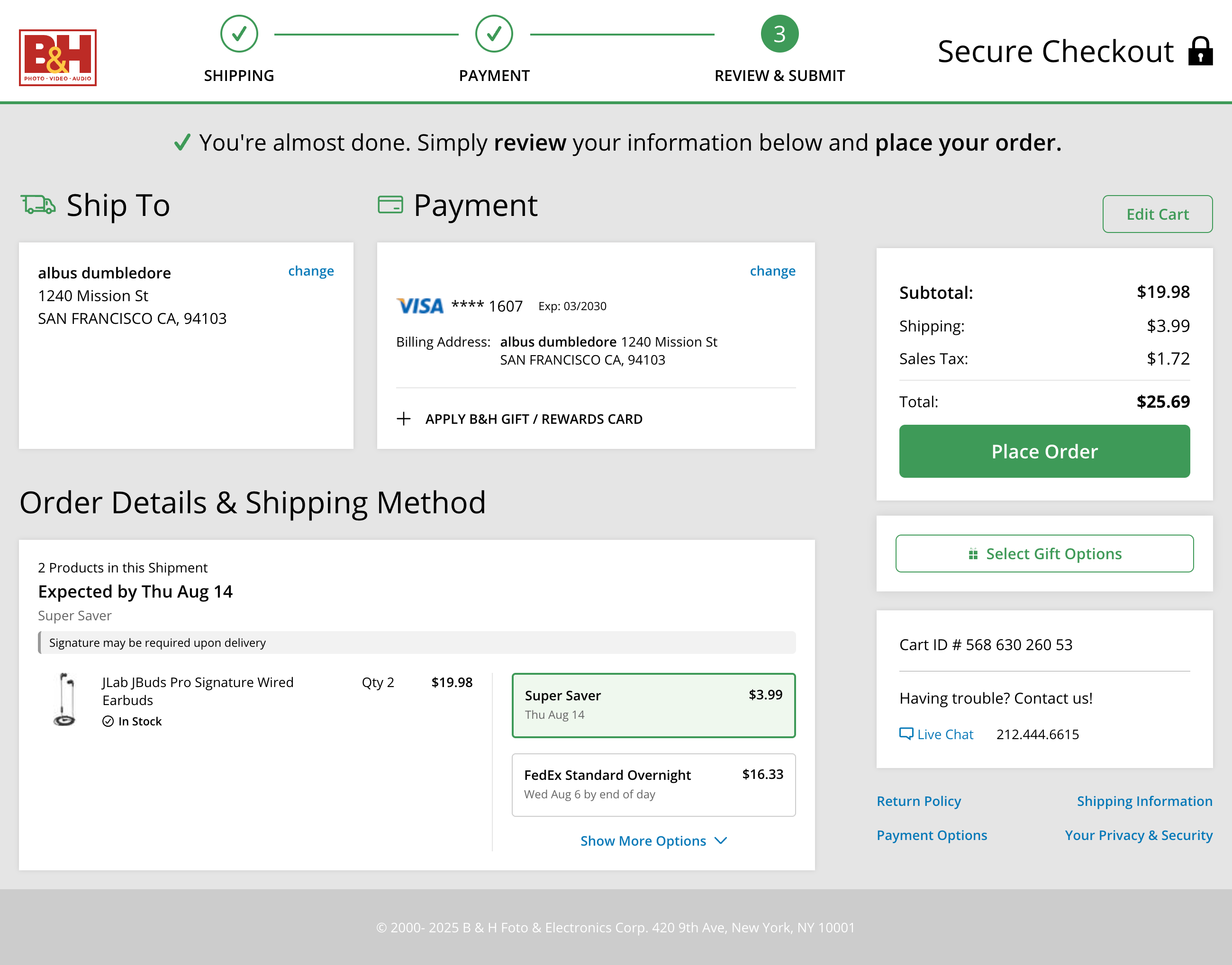 Desktop screenshot of B&H Photo