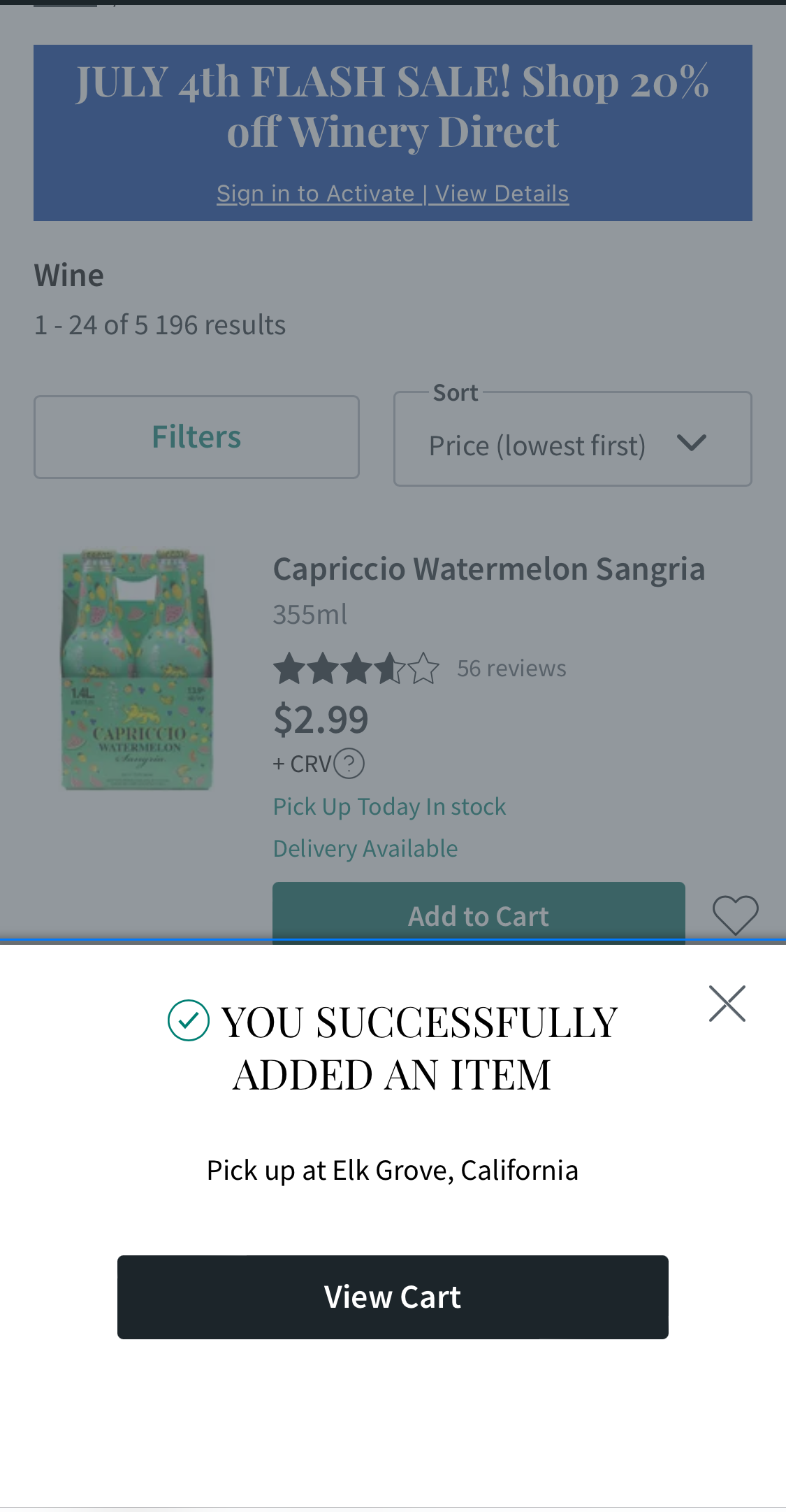 Mobile screenshot of Total Wine & More