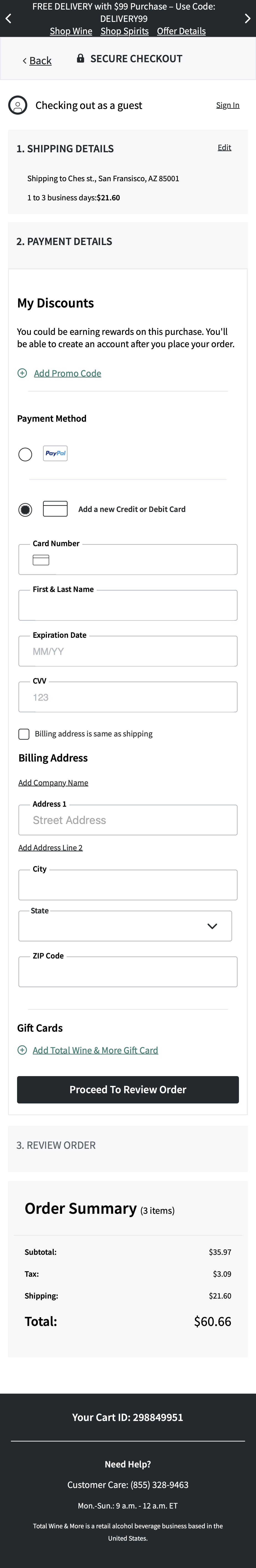 Mobile screenshot of Total Wine & More
