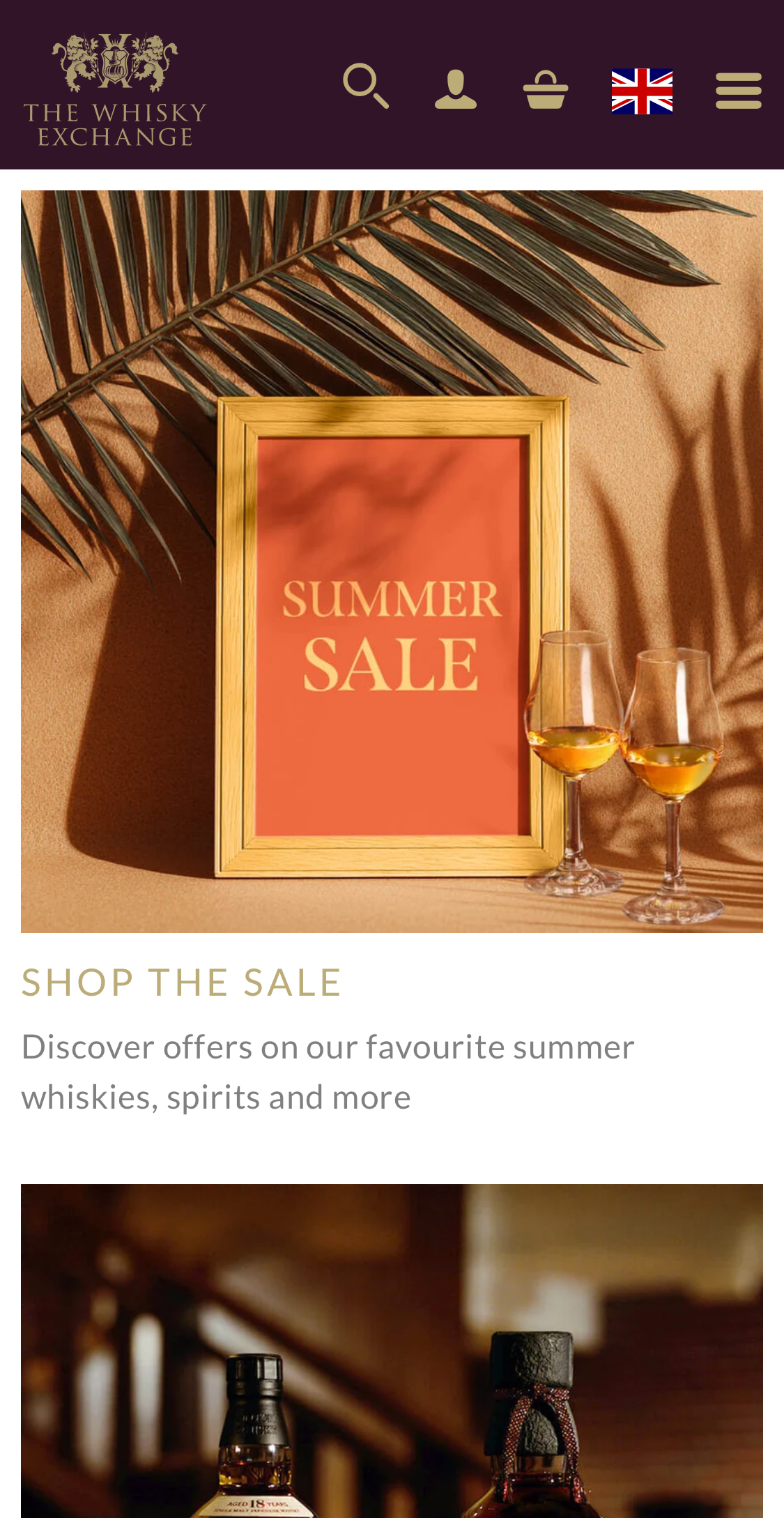 Mobile screenshot of The Whisky Exchange