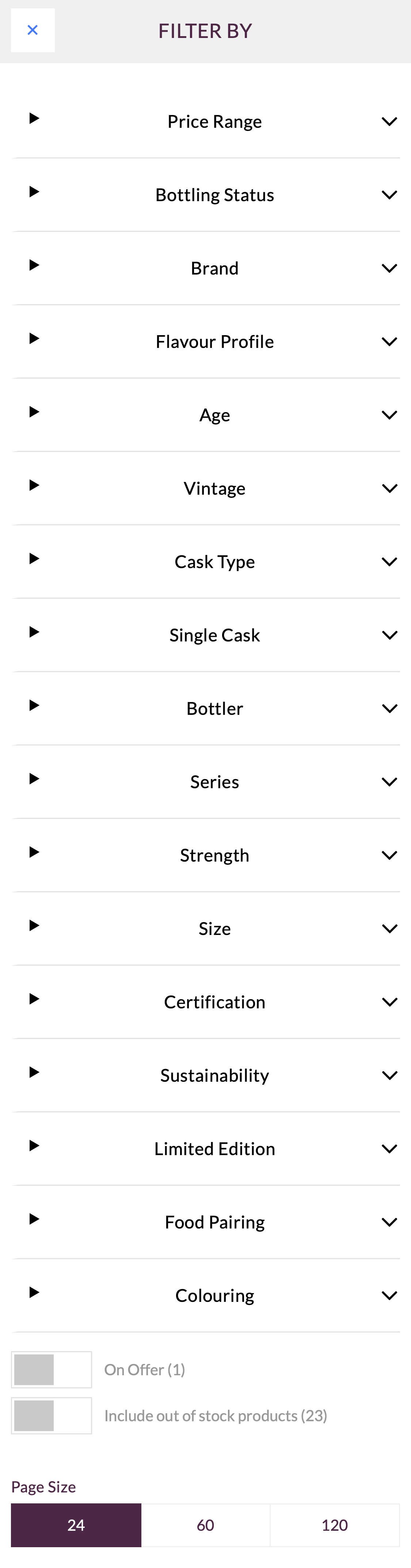 Mobile screenshot of The Whisky Exchange
