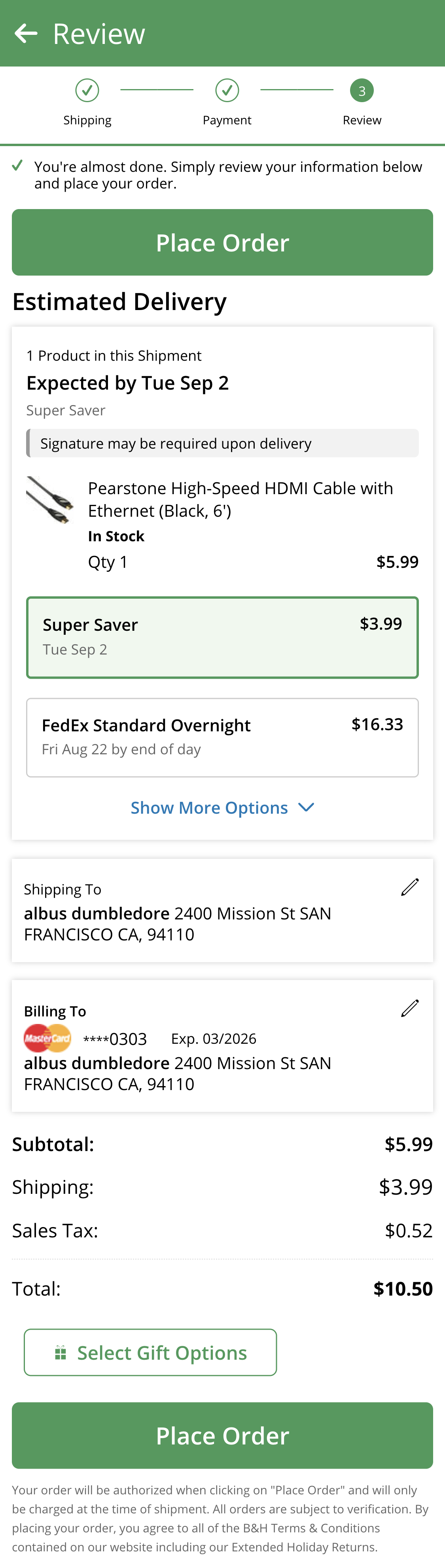 Mobile screenshot of B&H Photo