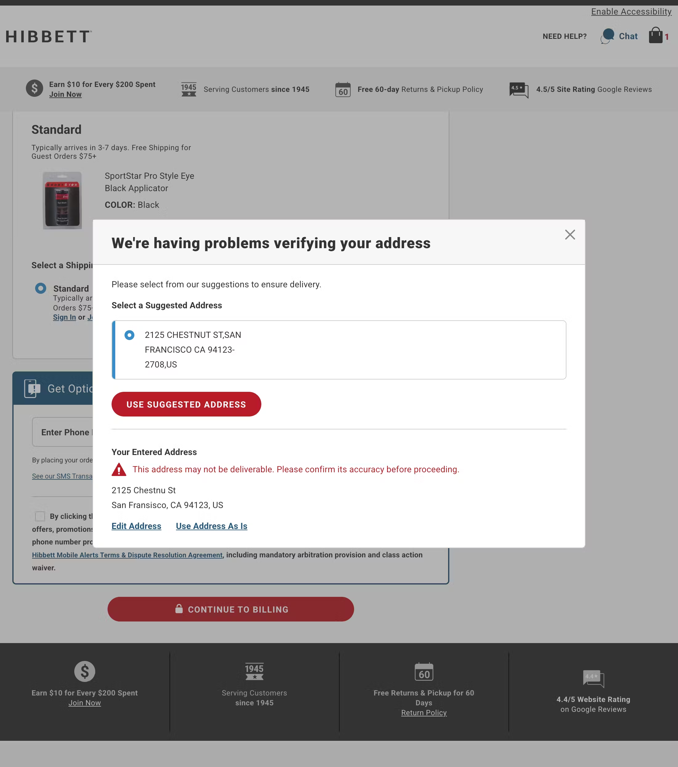 Desktop screenshot of Hibbett