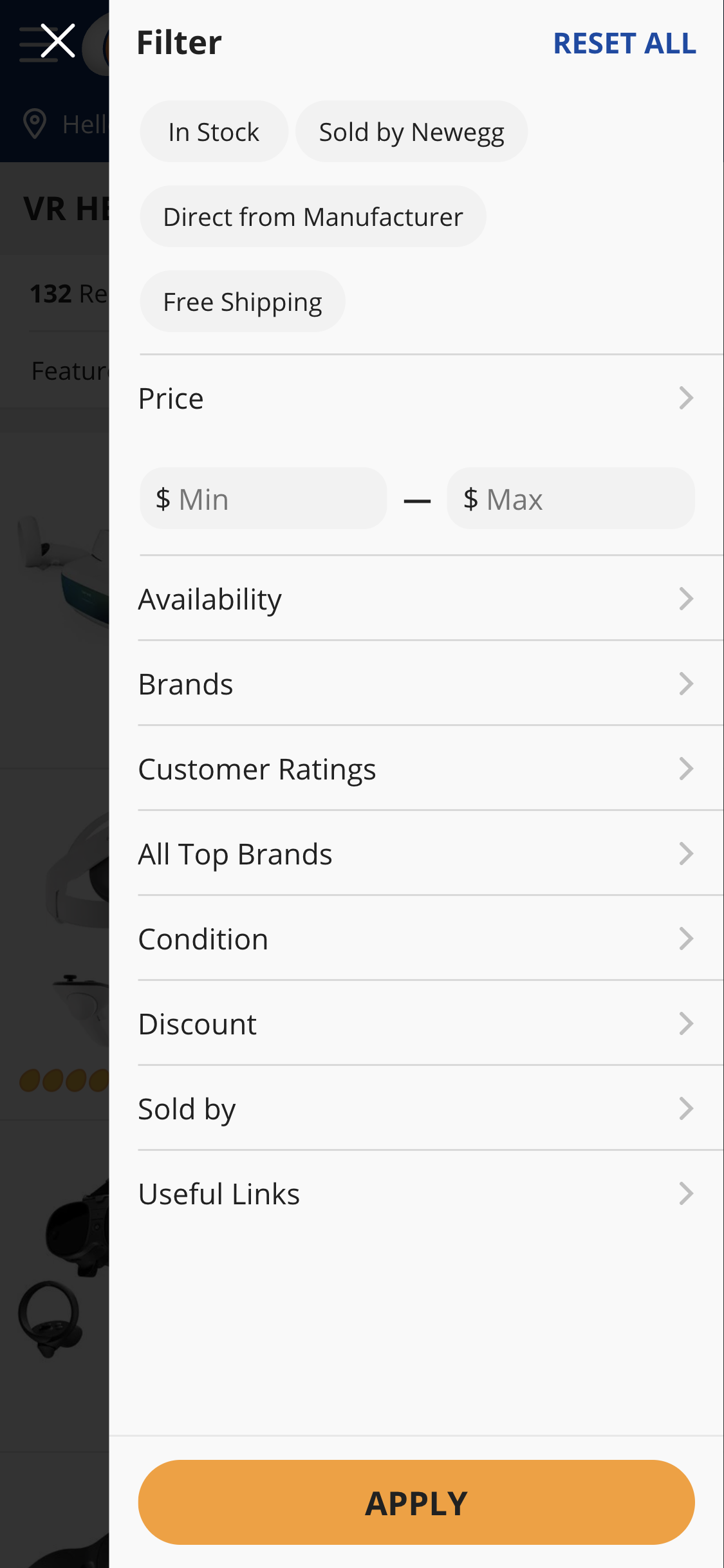 Mobile screenshot of Newegg