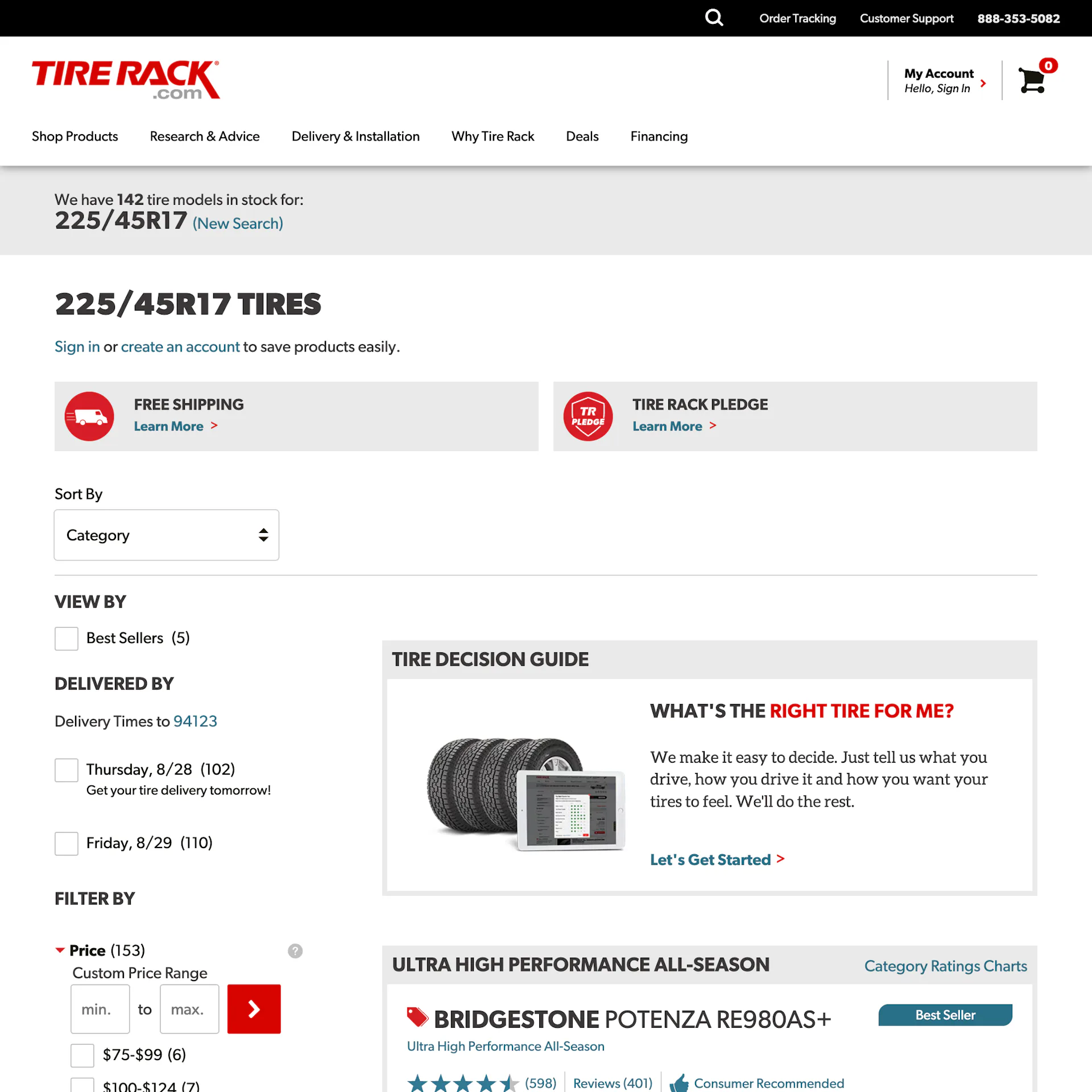 Tire Rack UX Case Study – Baymard Institute