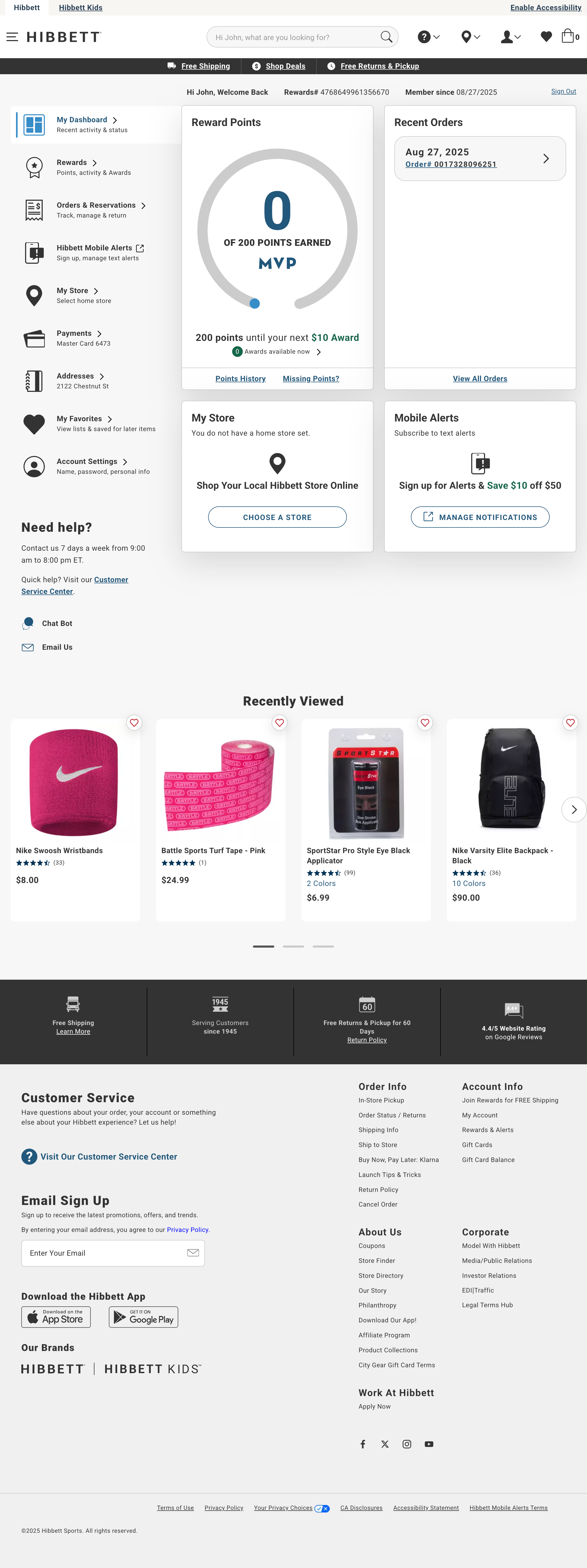 Desktop screenshot of Hibbett