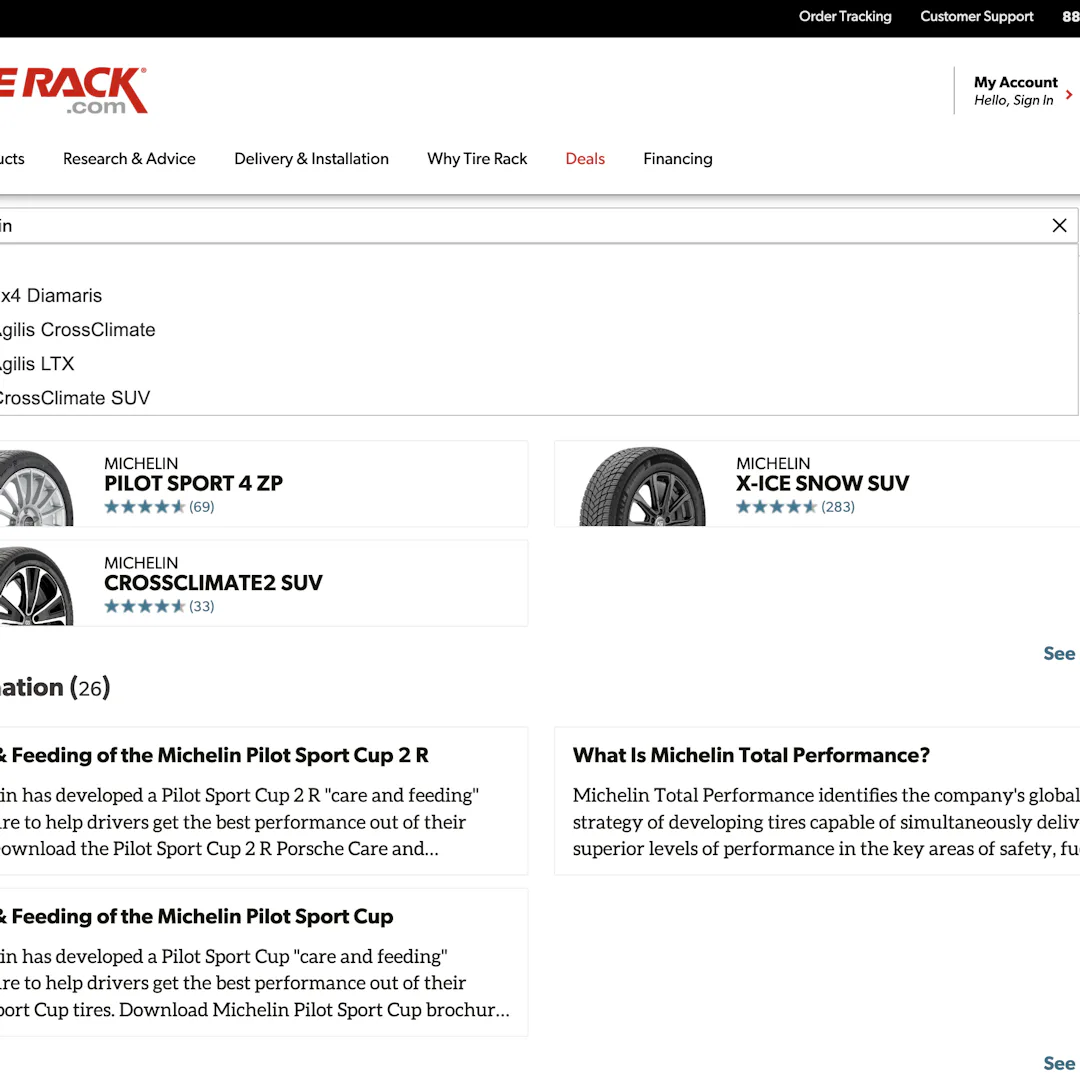 Tire Rack UX Case Study – Baymard Institute