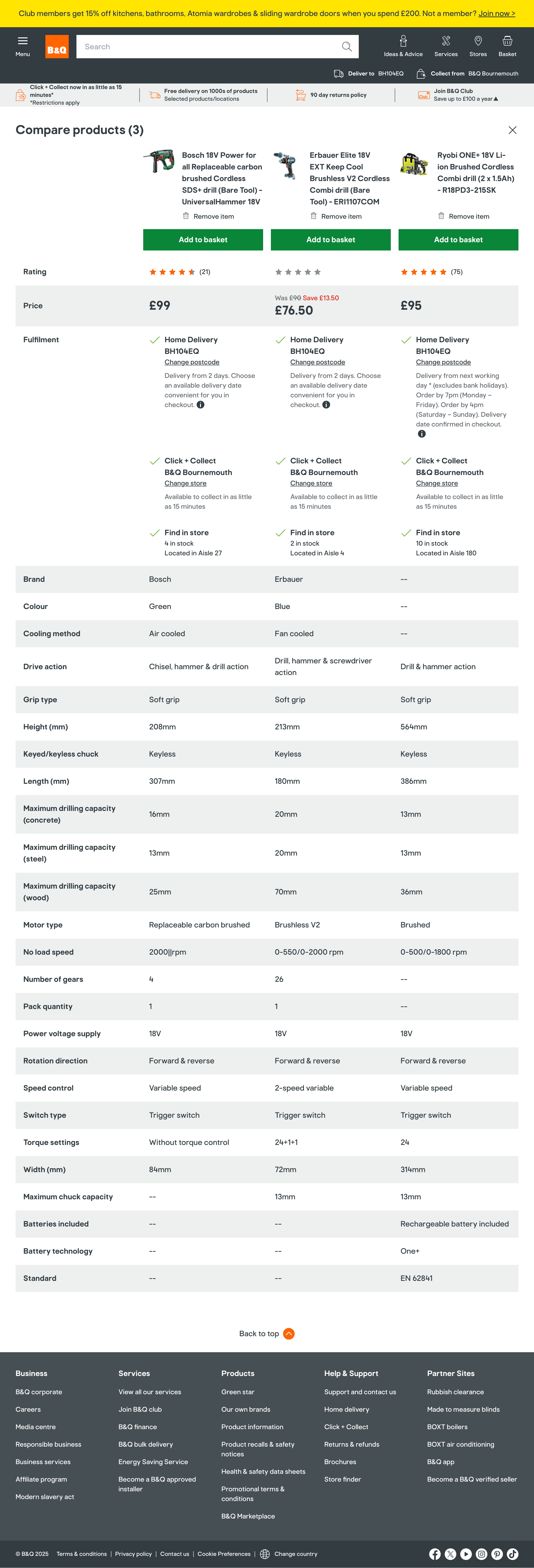 Desktop screenshot of B&Q