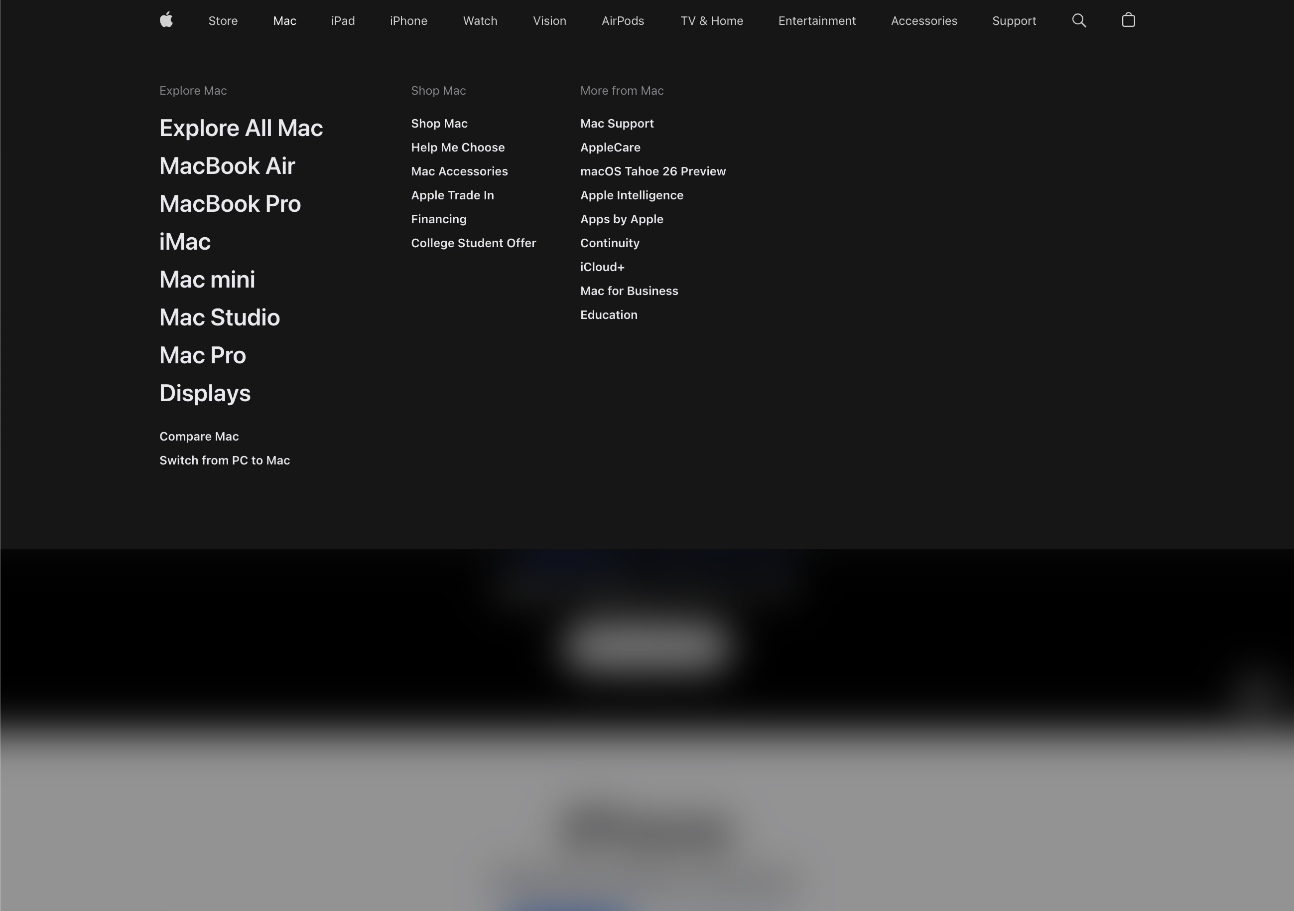 Desktop screenshot of Apple