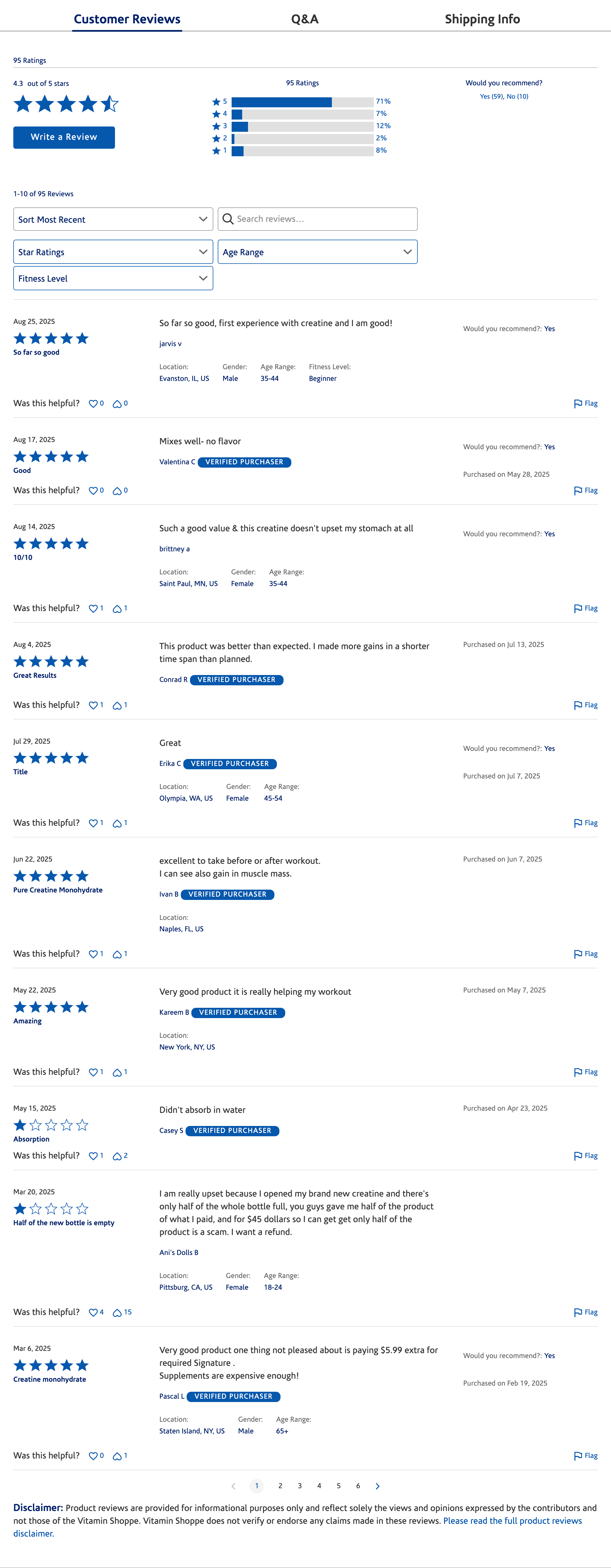 Desktop screenshot of The Vitamin Shoppe