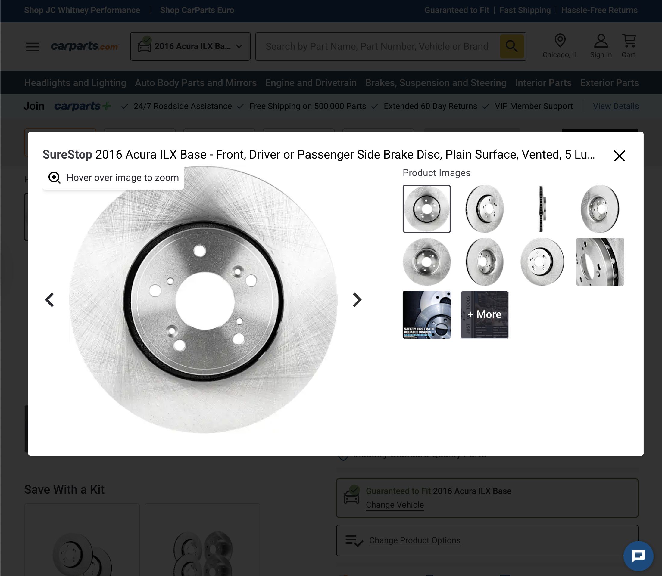 Desktop screenshot of CarParts.com