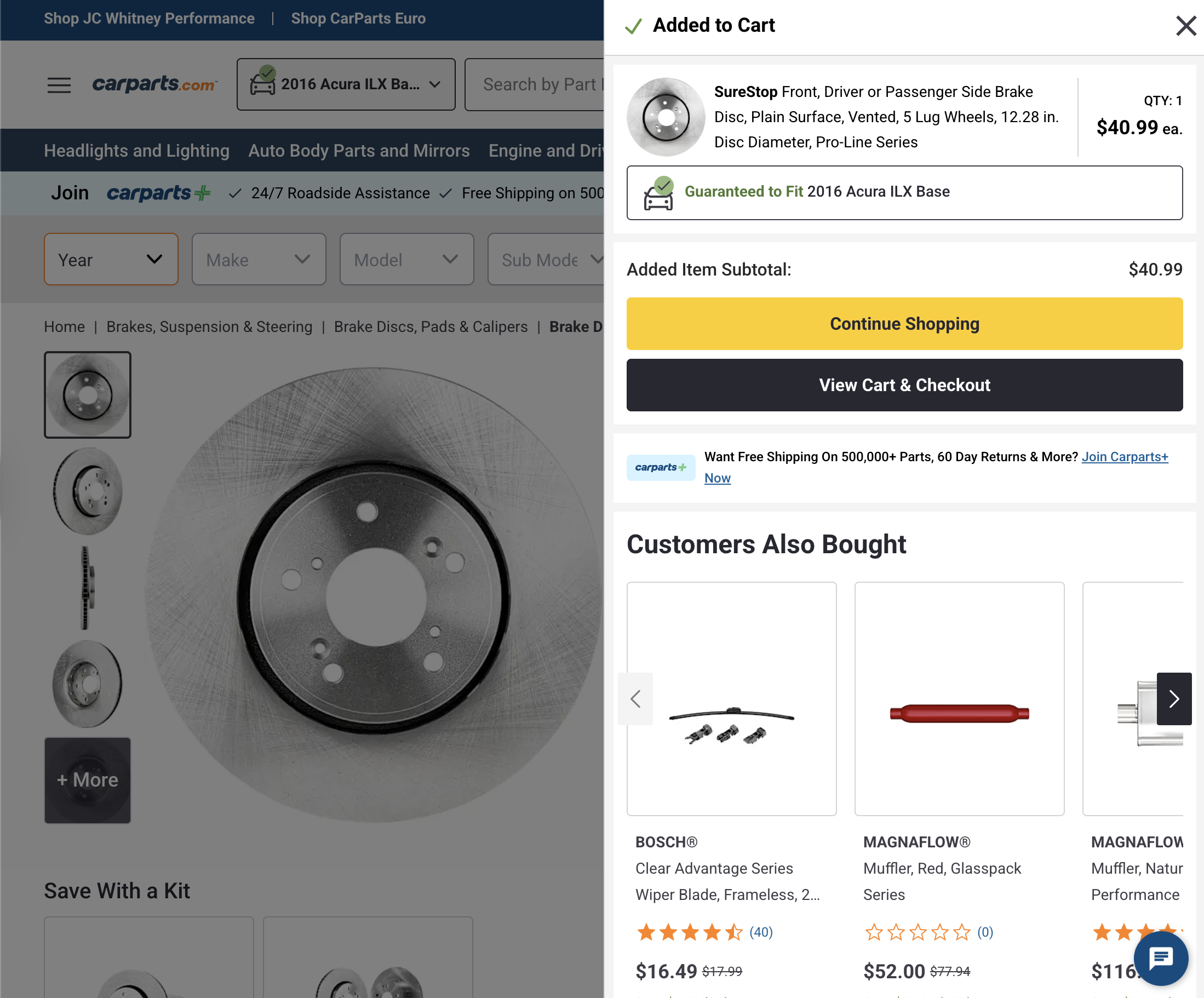 Desktop screenshot of CarParts.com