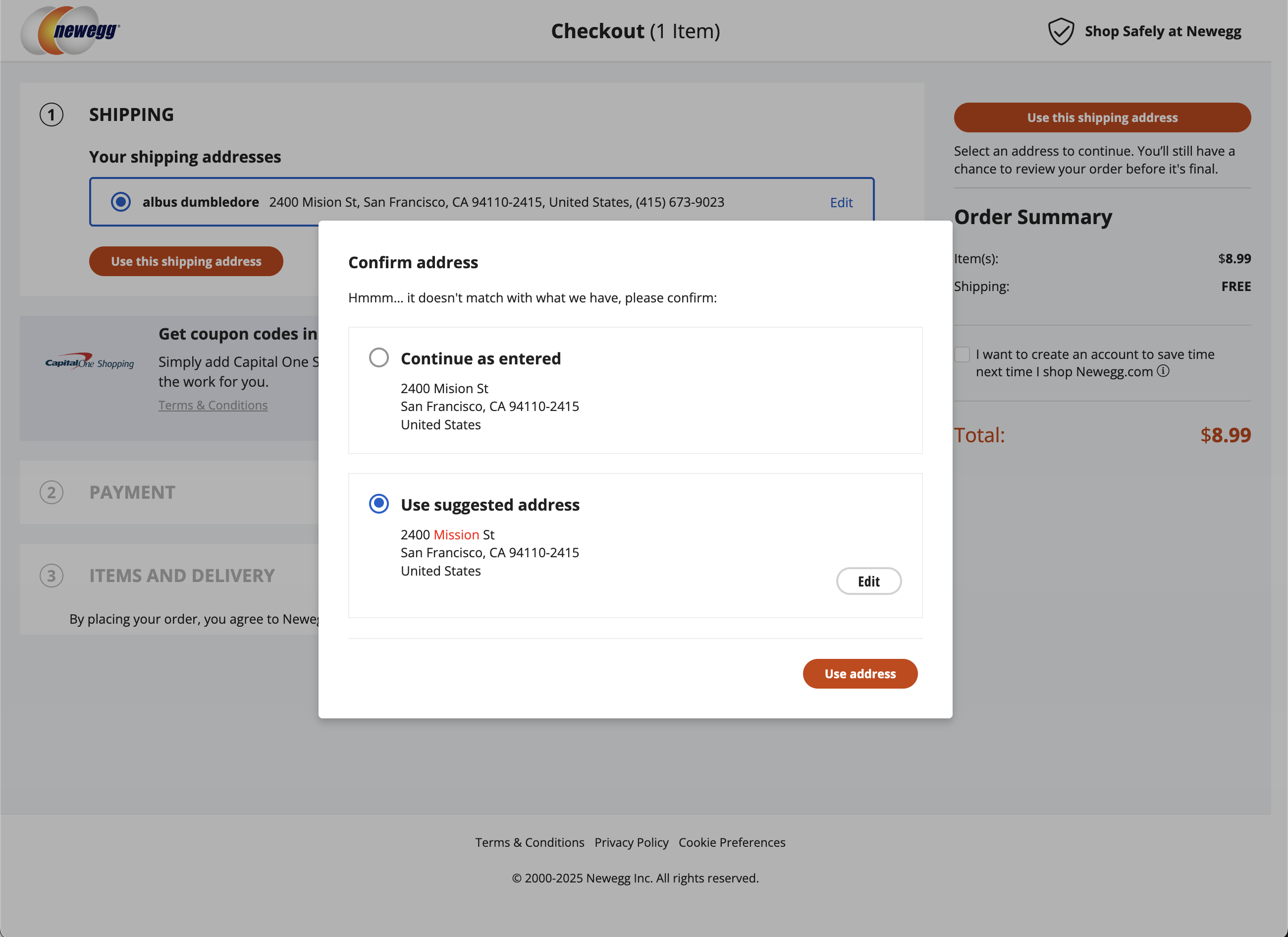 Desktop screenshot of Newegg