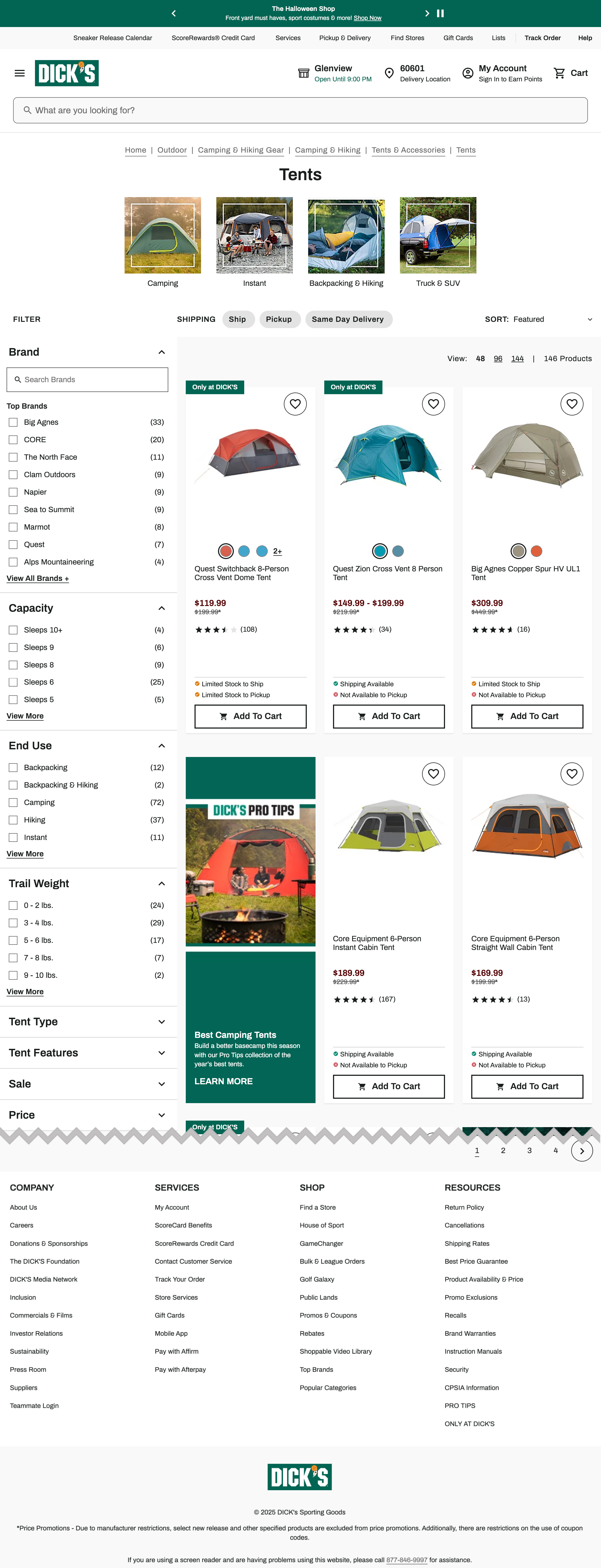 Desktop screenshot of Dick’s Sporting Goods