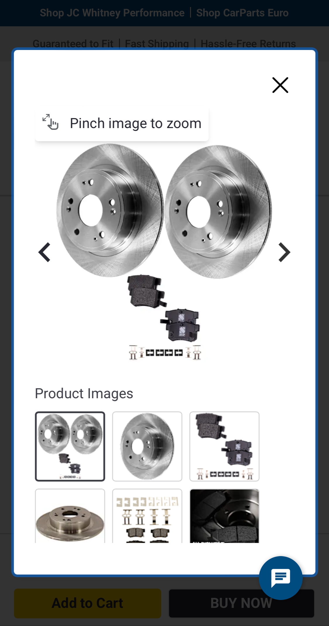 Mobile screenshot of CarParts.com