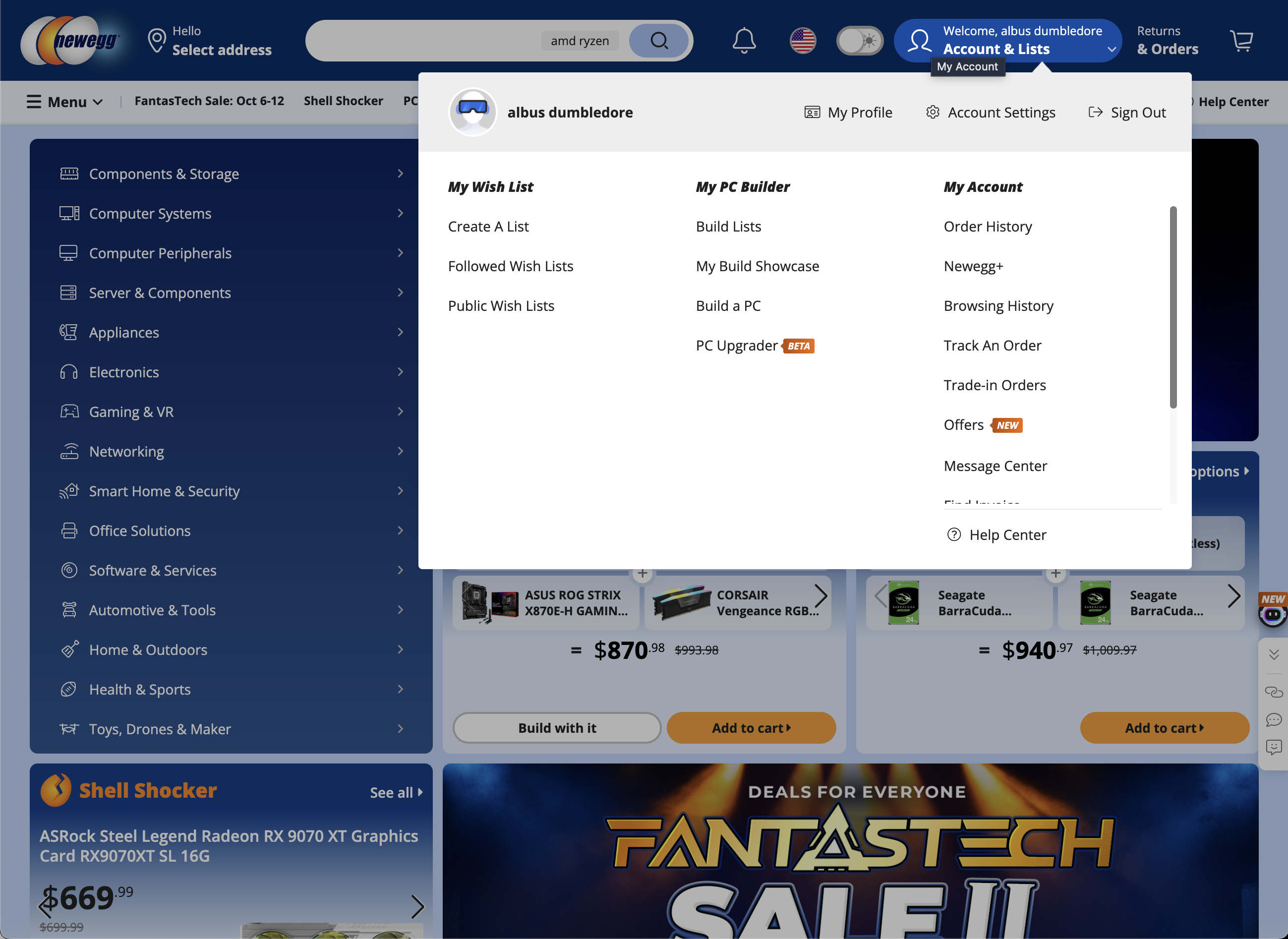 Desktop screenshot of Newegg