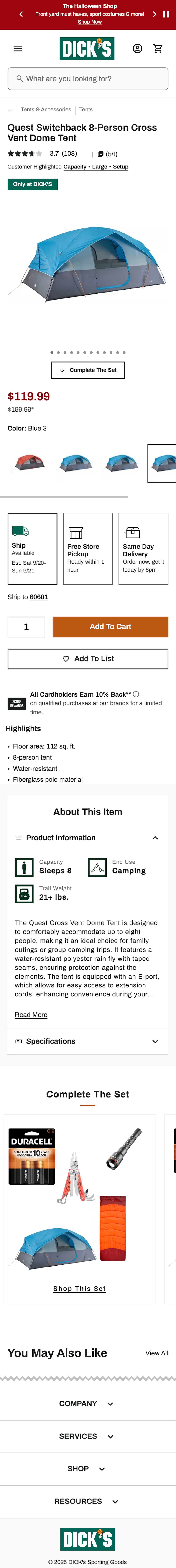 Mobile screenshot of Dick’s Sporting Goods
