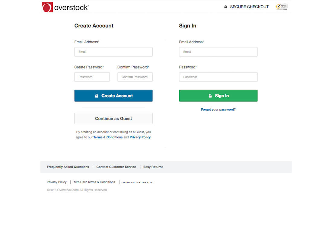 Overstock’s Account Selection 539 of 777 Account Selection Examples