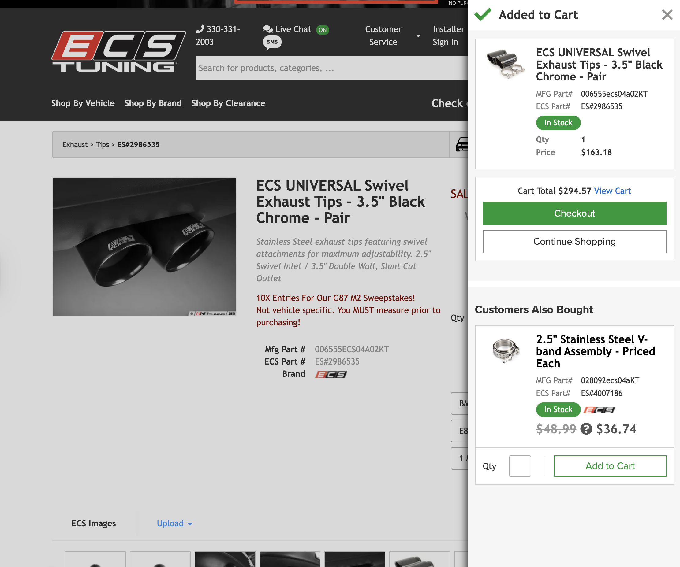Desktop screenshot of ECS Tuning