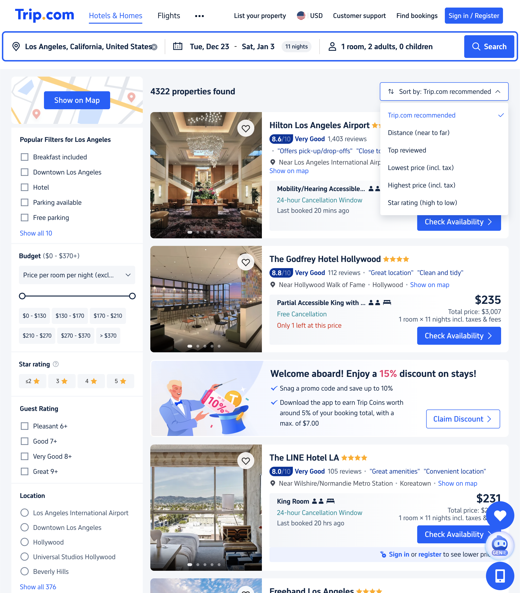 Desktop screenshot of Trip.com