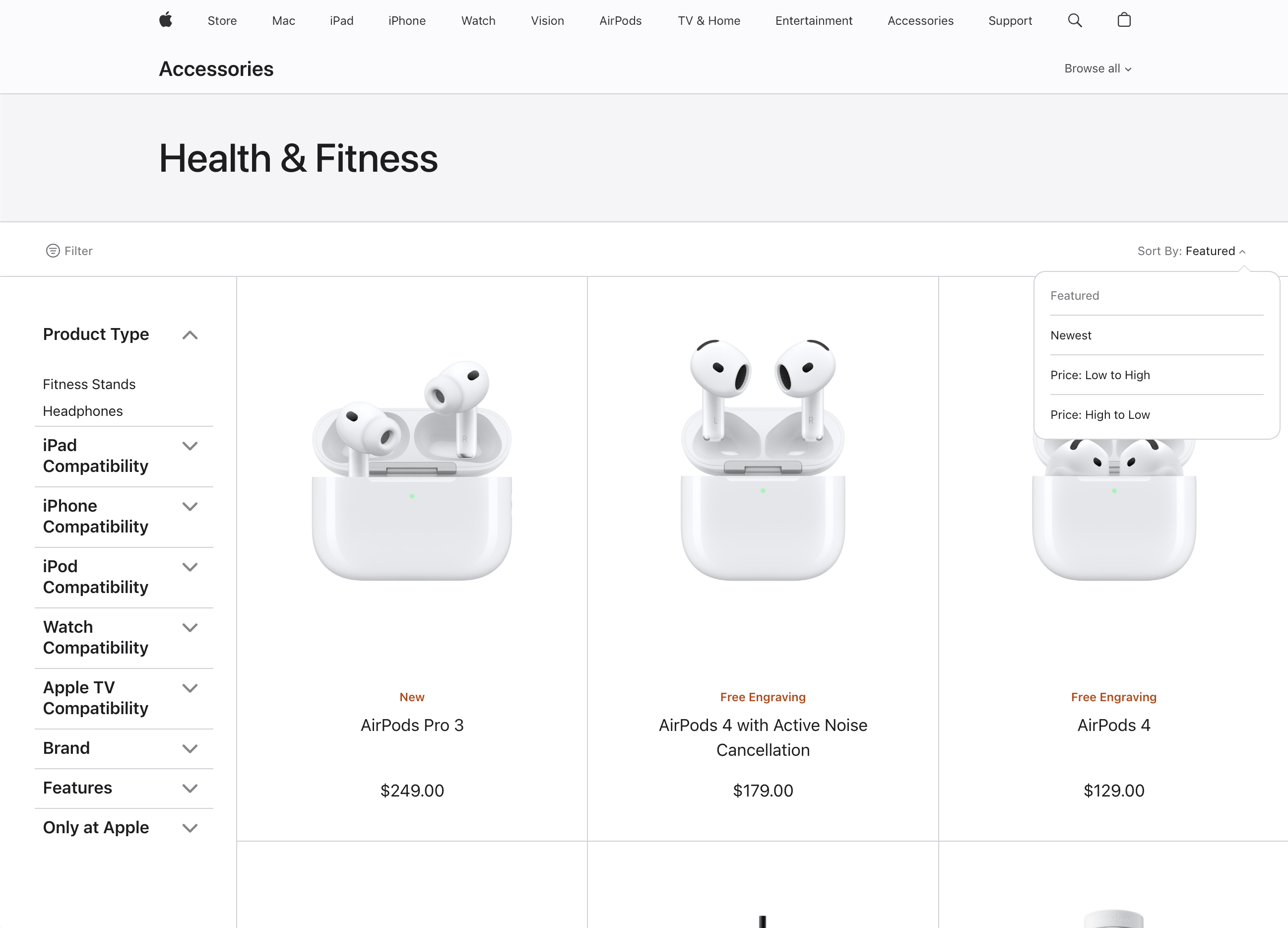 Desktop screenshot of Apple