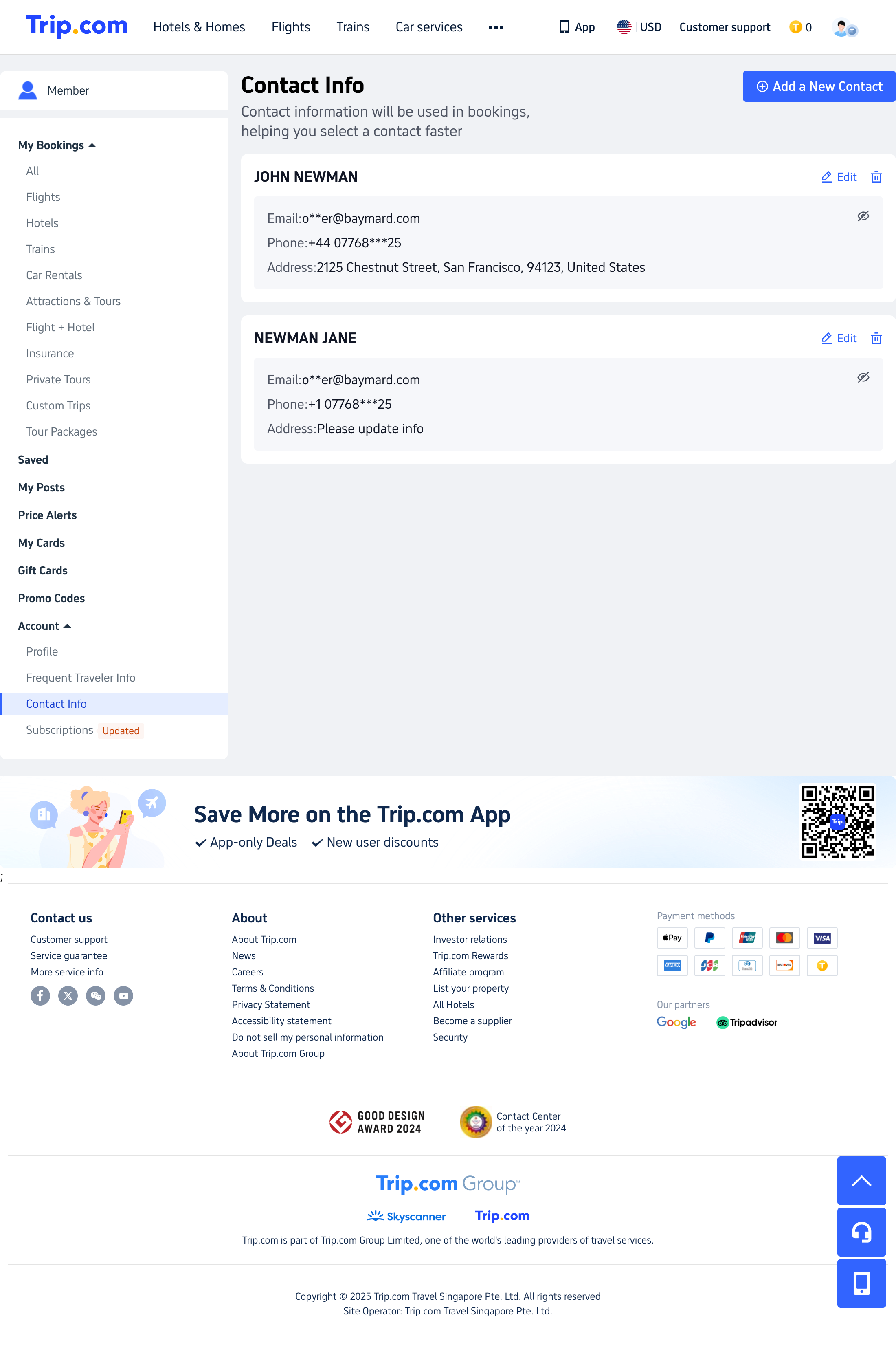 Desktop screenshot of Trip.com