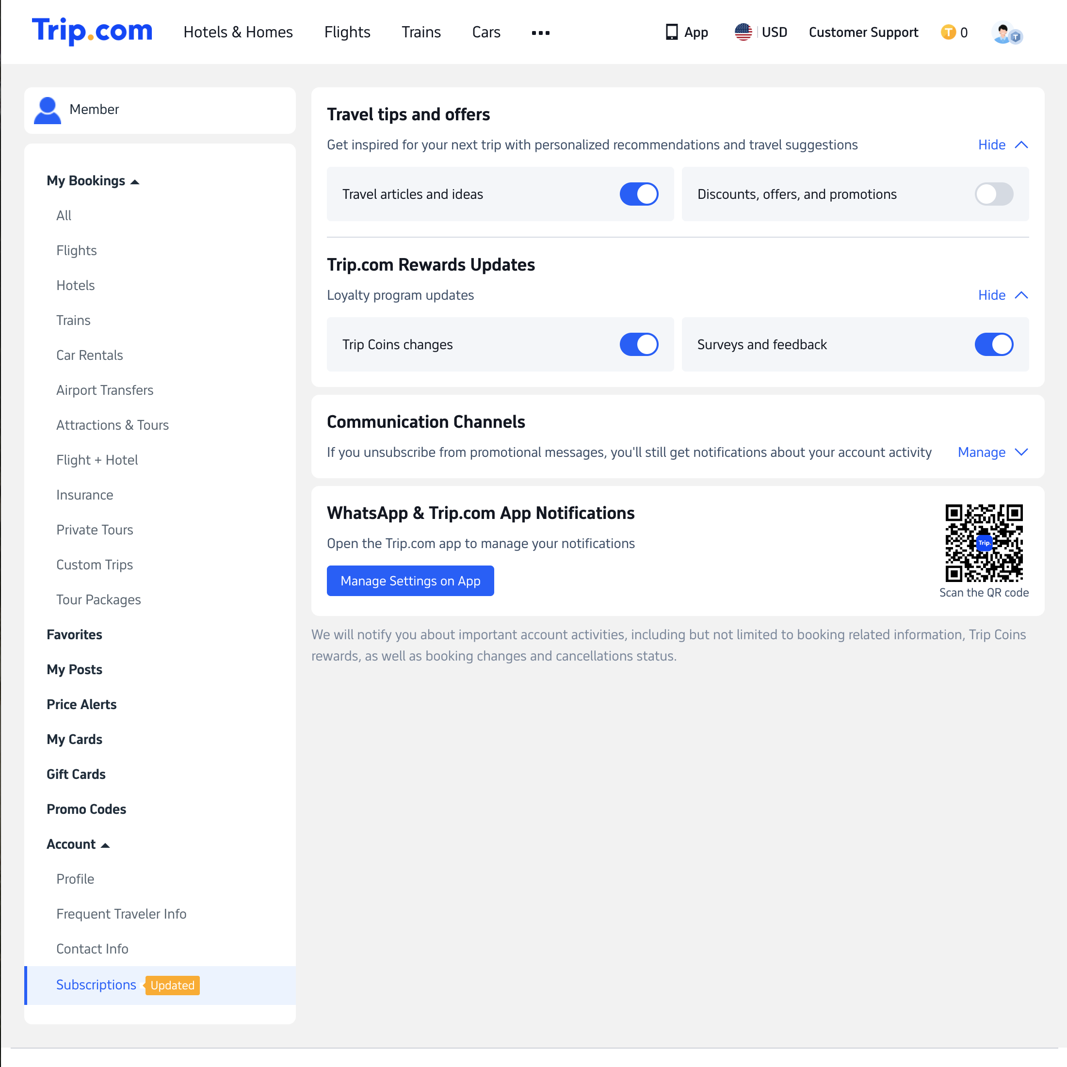 Desktop screenshot of Trip.com