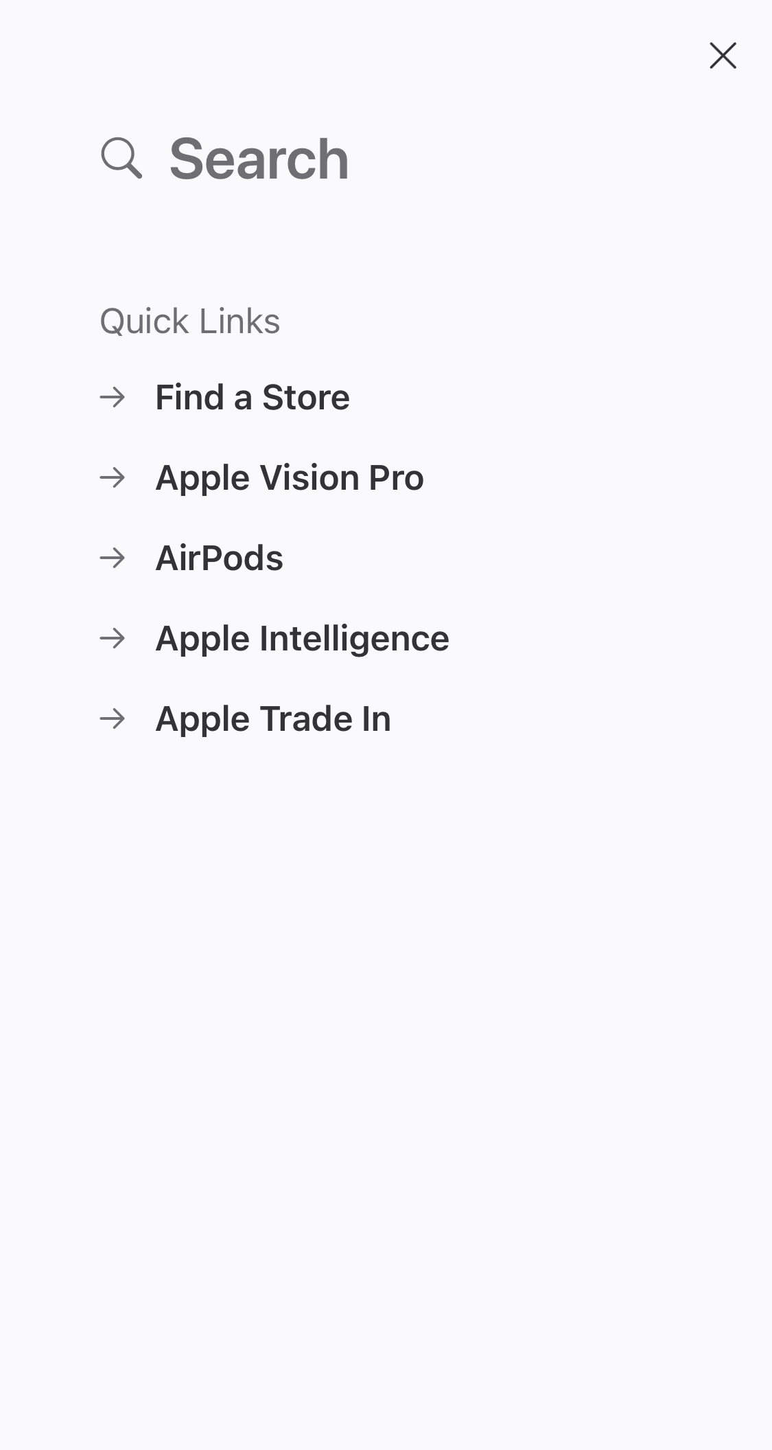 Mobile screenshot of Apple