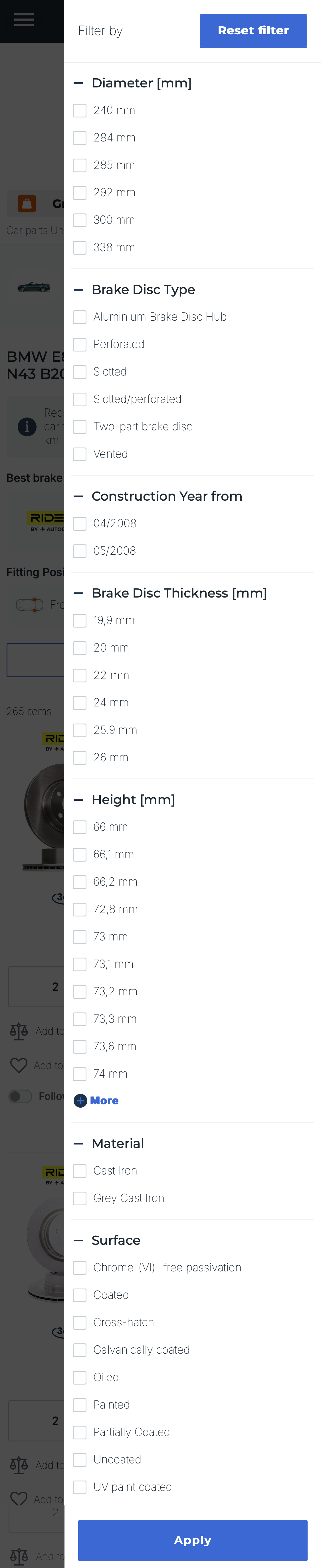 Mobile screenshot of AUTODOC