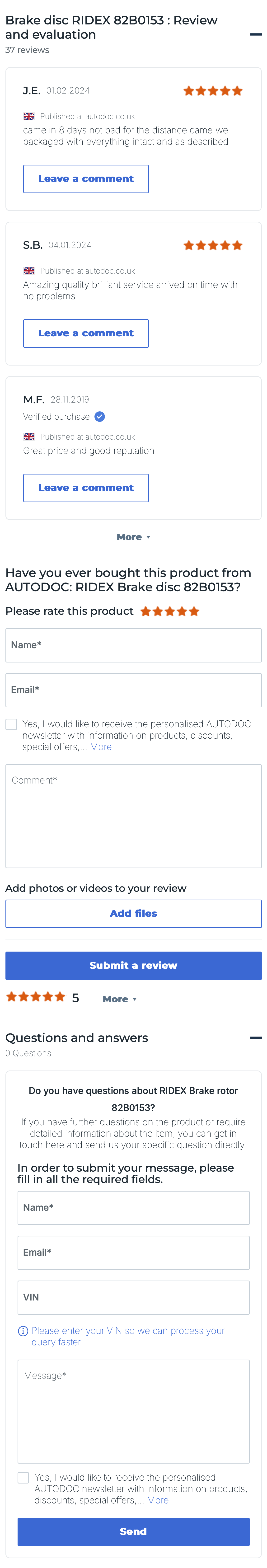 Mobile screenshot of AUTODOC