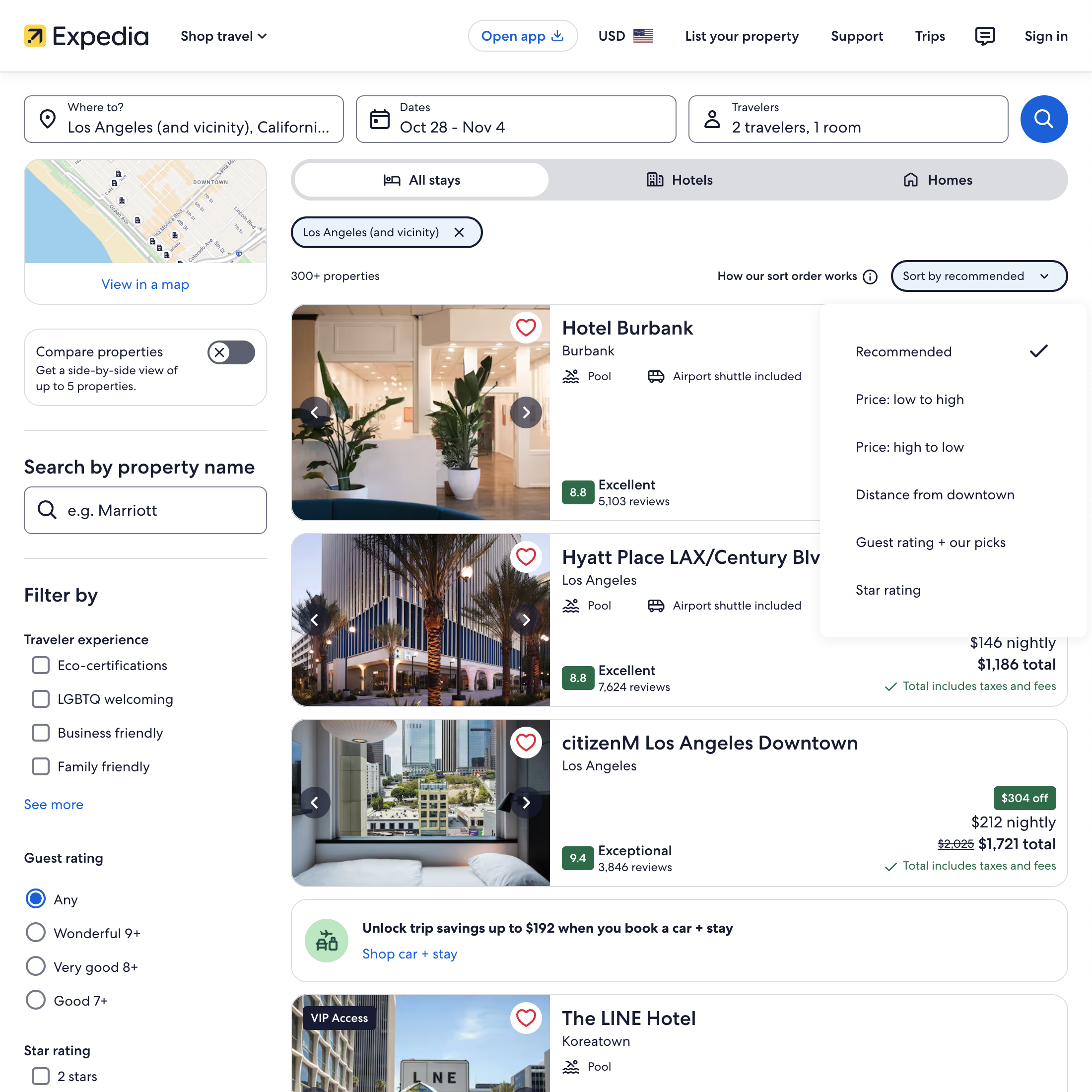 Desktop screenshot of Expedia